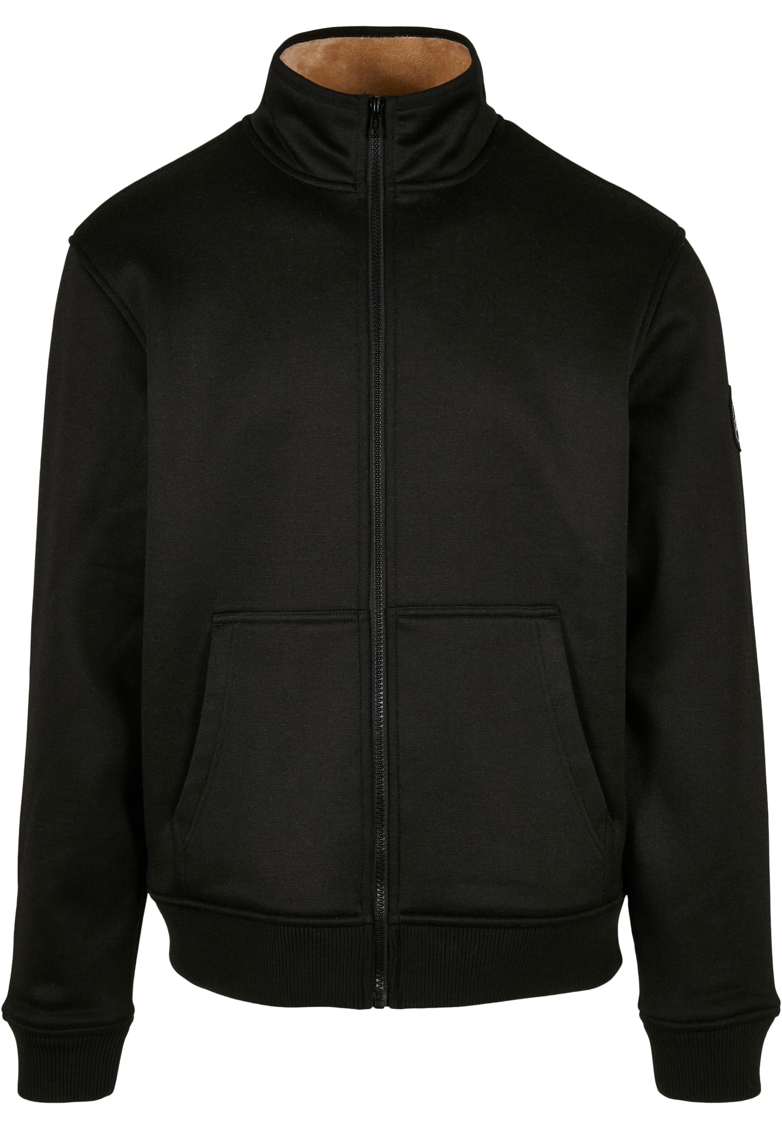 Teddy Bonded Zip Jacket | charcoal