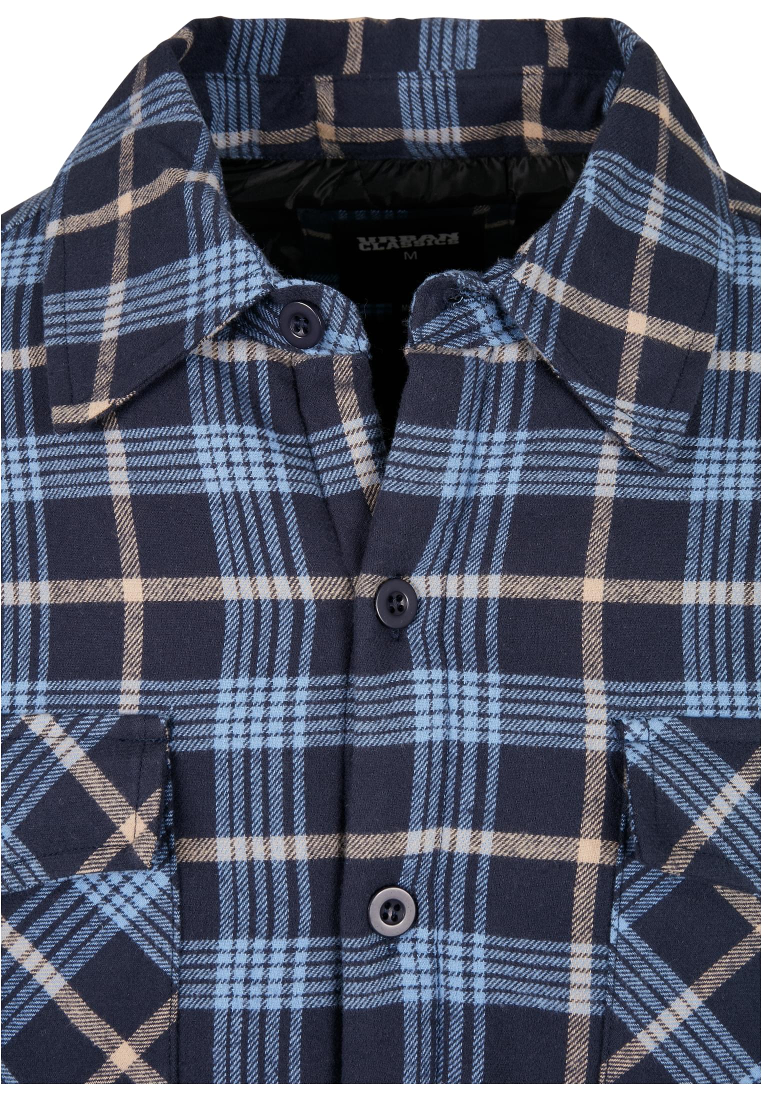 Plaid Quilted Shirt Jacket | lightblue/darkblue