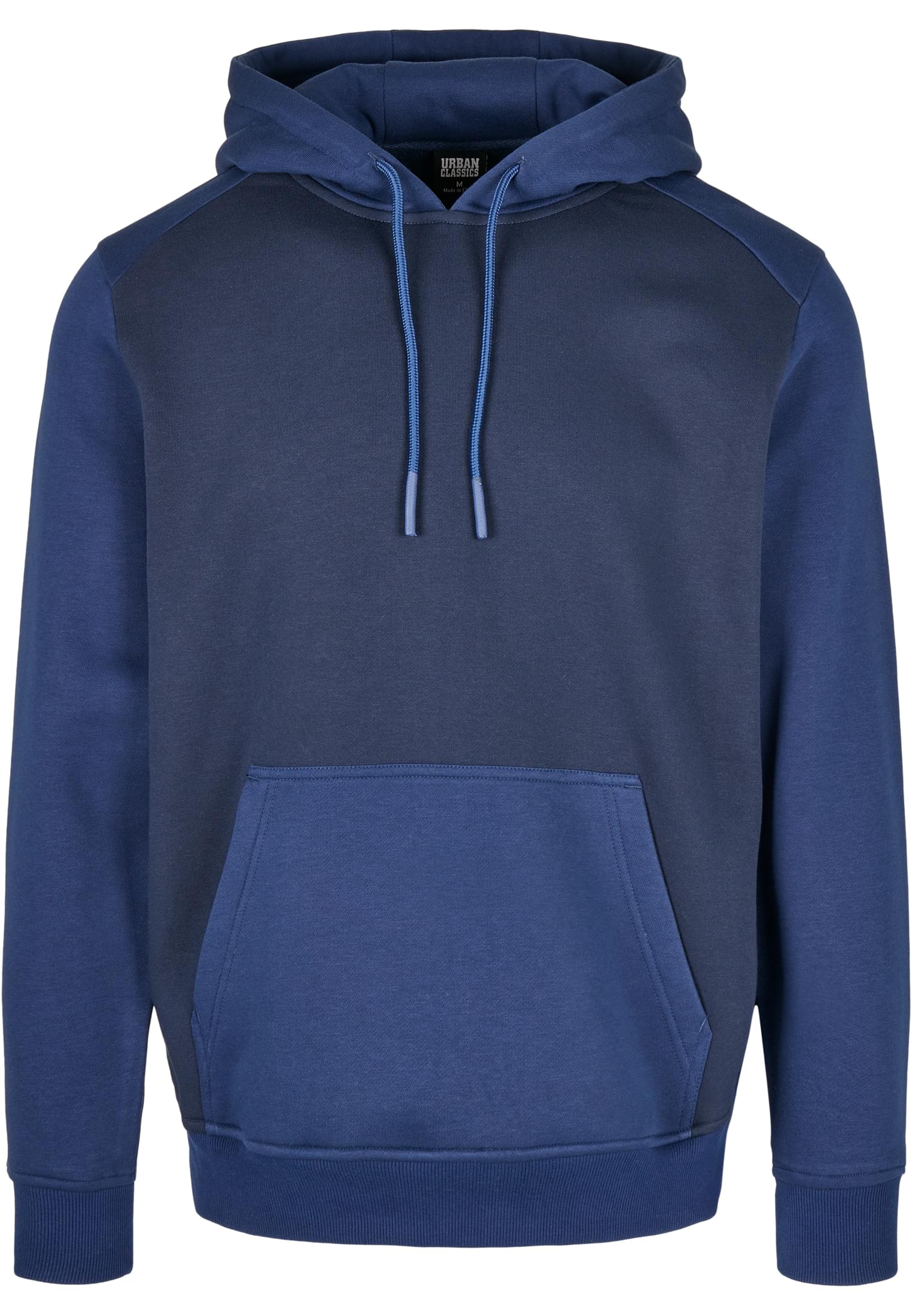 2-Tone Fake Raglan Hoody | midnightnavy/darkblue