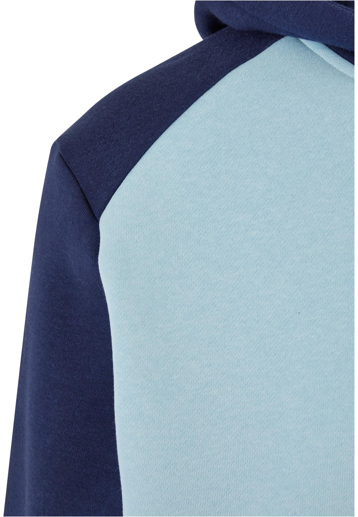 2-Tone Fake Raglan Hoody | ocean blue/darkblue