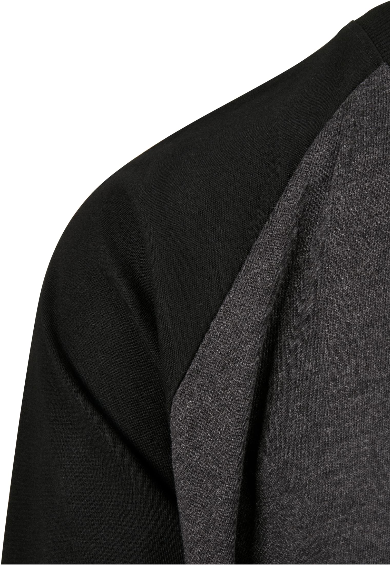 Raglan Contrast LS | charcoal/black