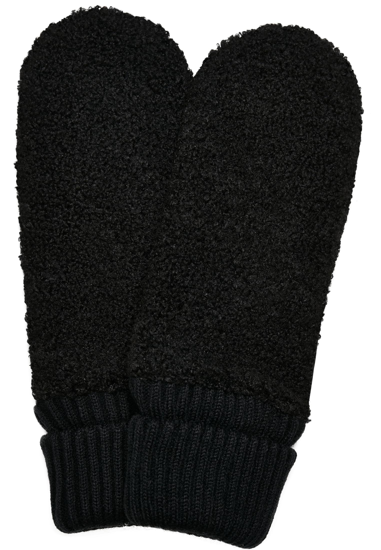 Sherpa Synthetic Leather Gloves | black