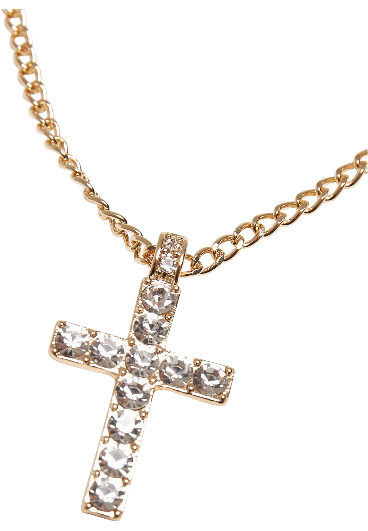 Diamond Cross Necklace | gold