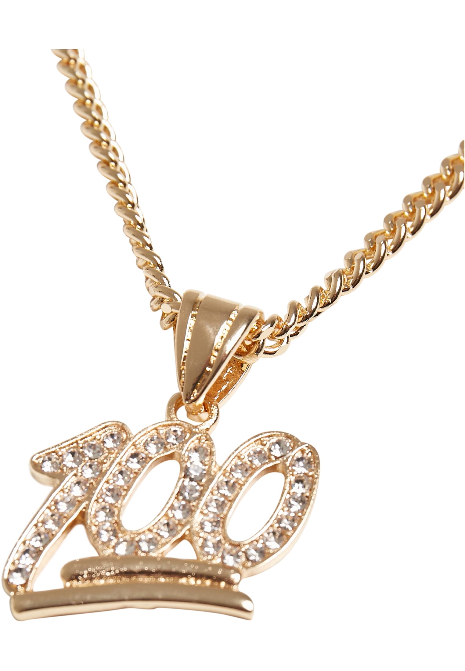 One Hundred  Diamond Necklace | gold