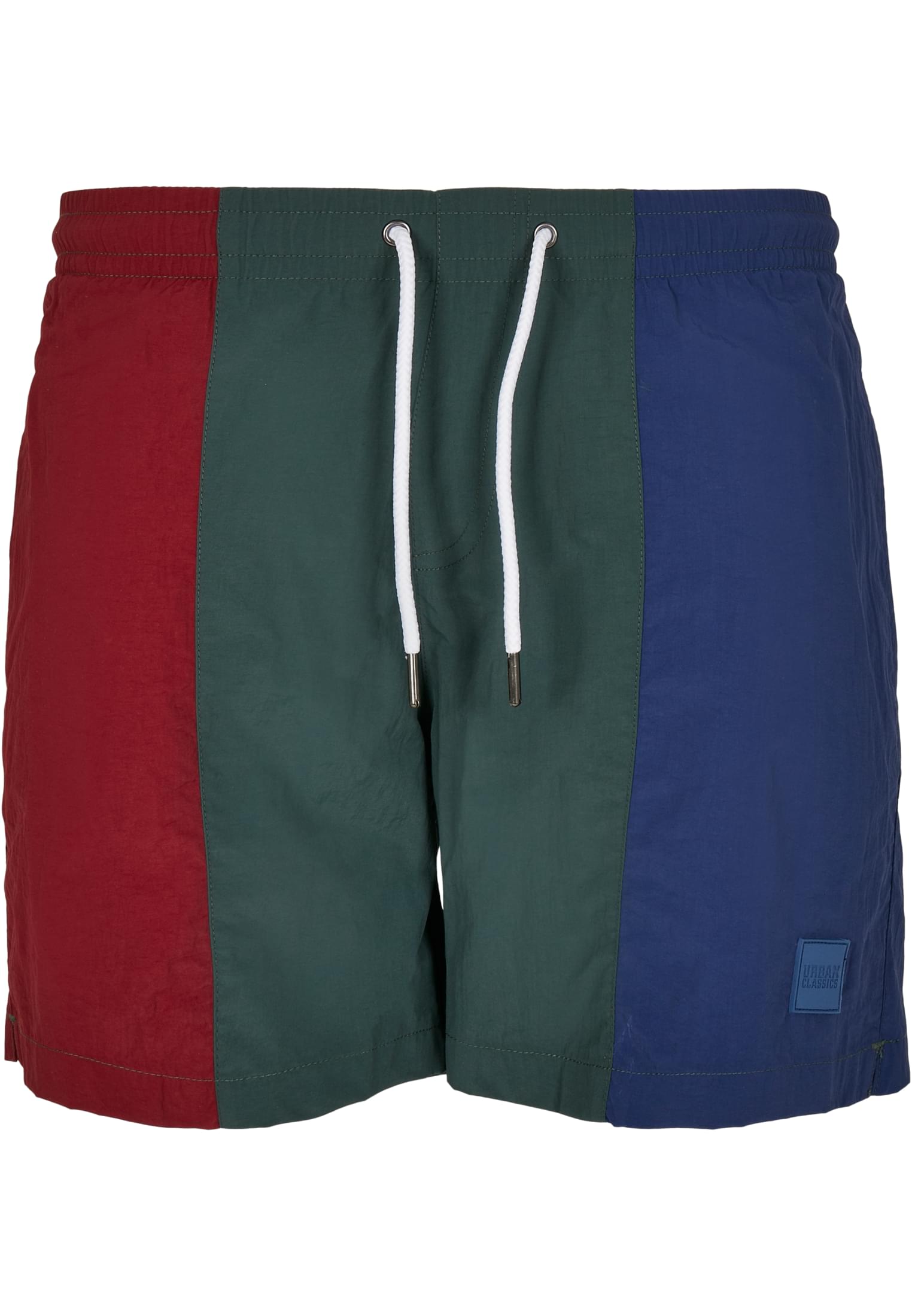 3-Tone Swim Shorts | burgundy/bottlegreen