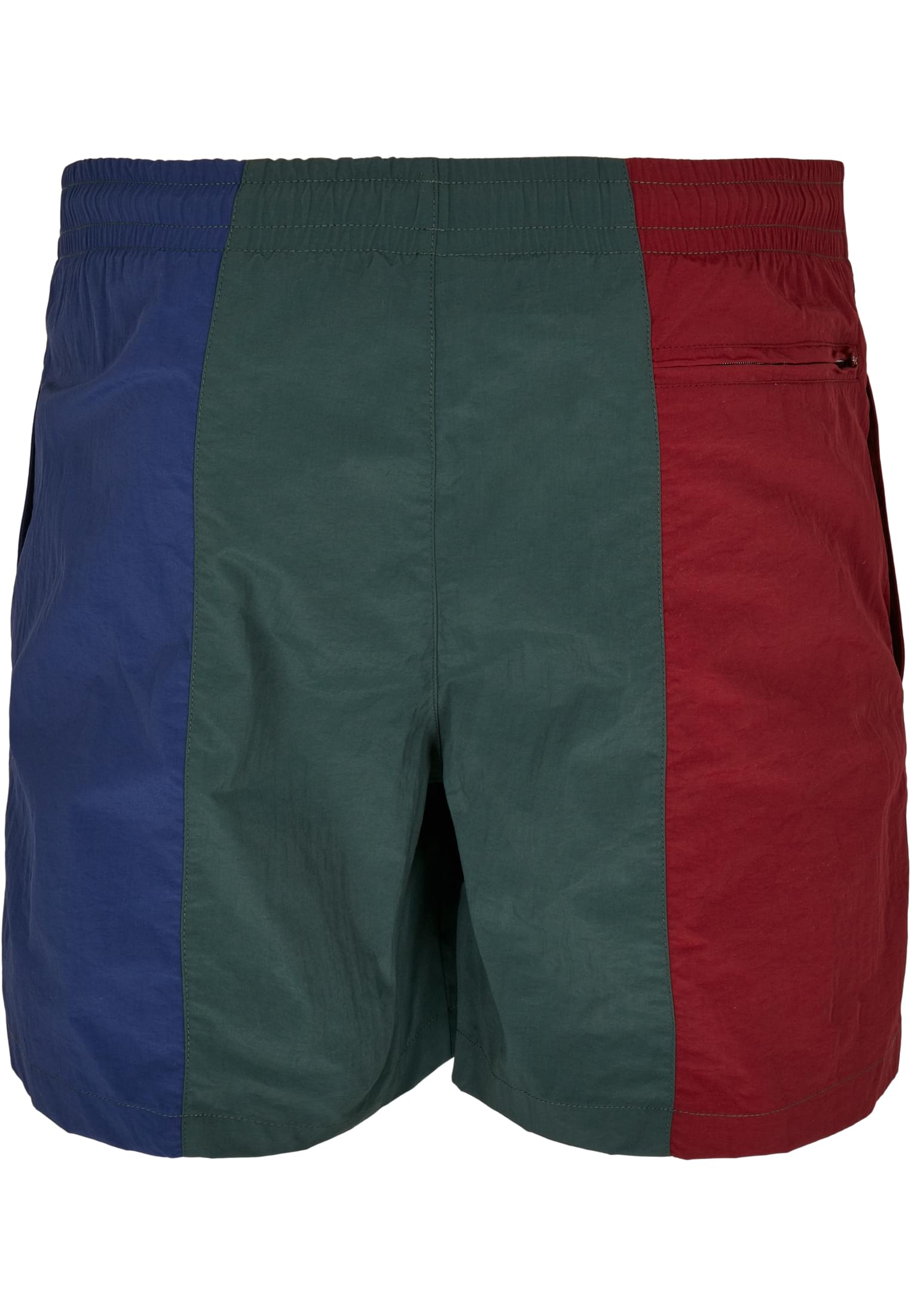 3-Tone Swim Shorts | burgundy/bottlegreen