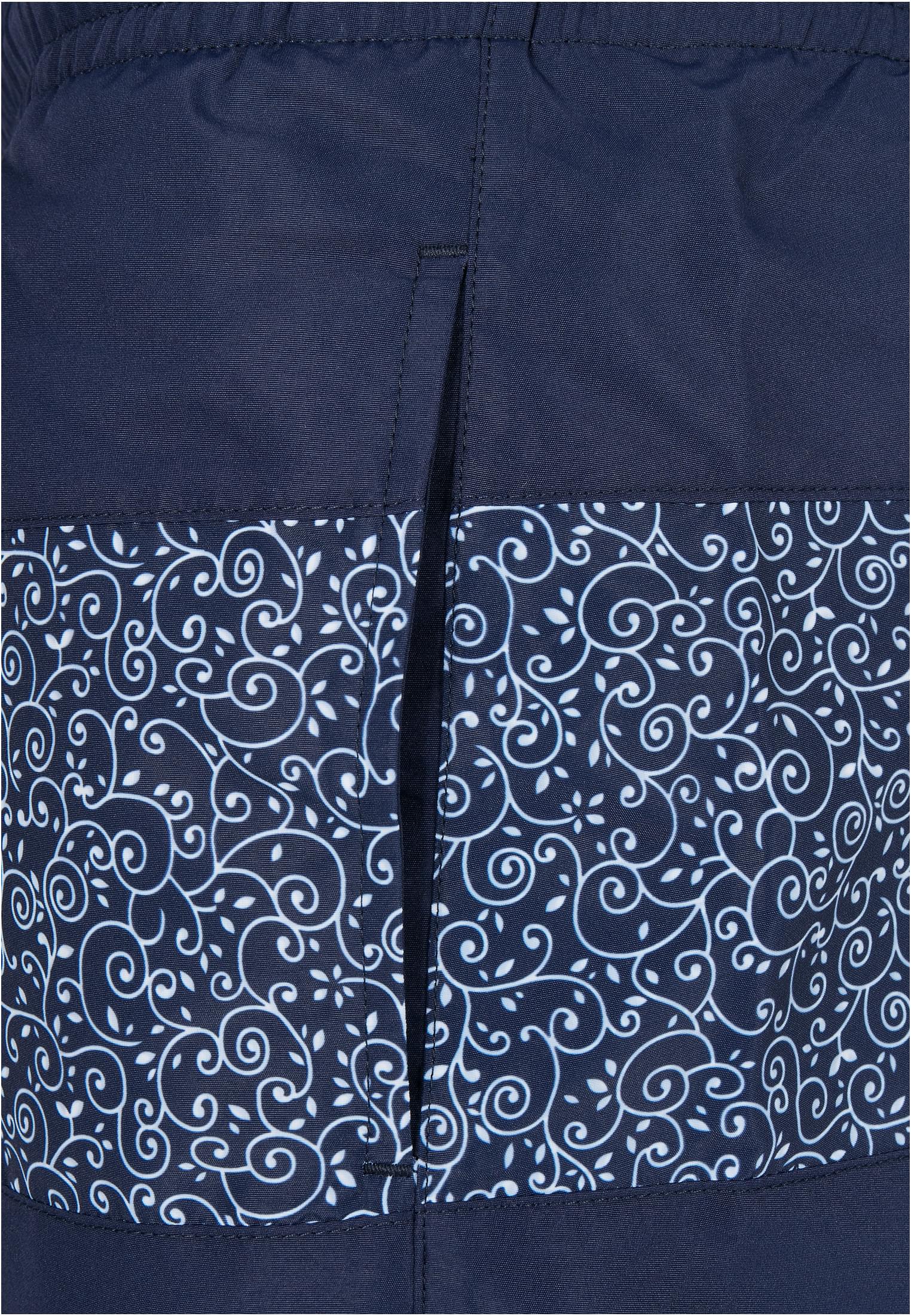 Mid Block Pattern Swim Shorts | darkwater