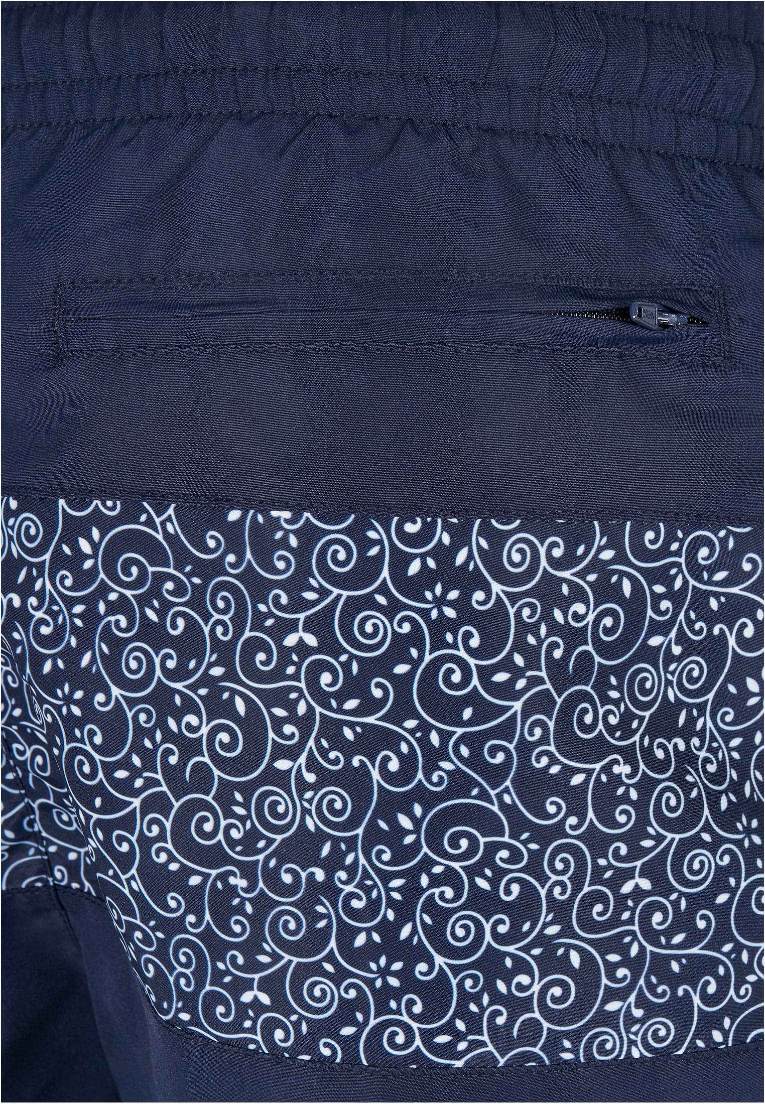 Mid Block Pattern Swim Shorts | darkwater