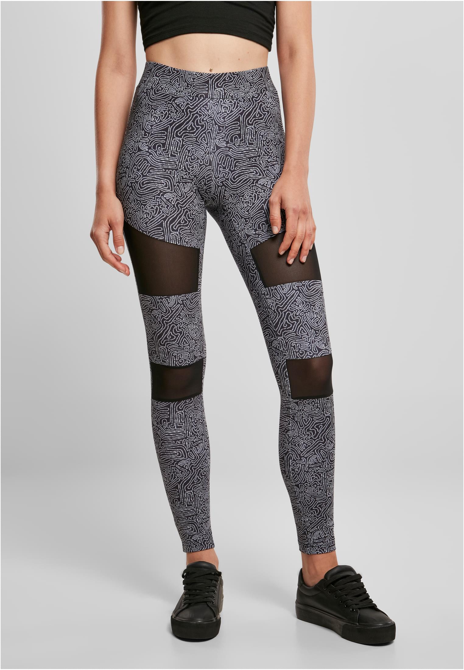 Ladies Tech Mesh AOP Leggings | blackzen