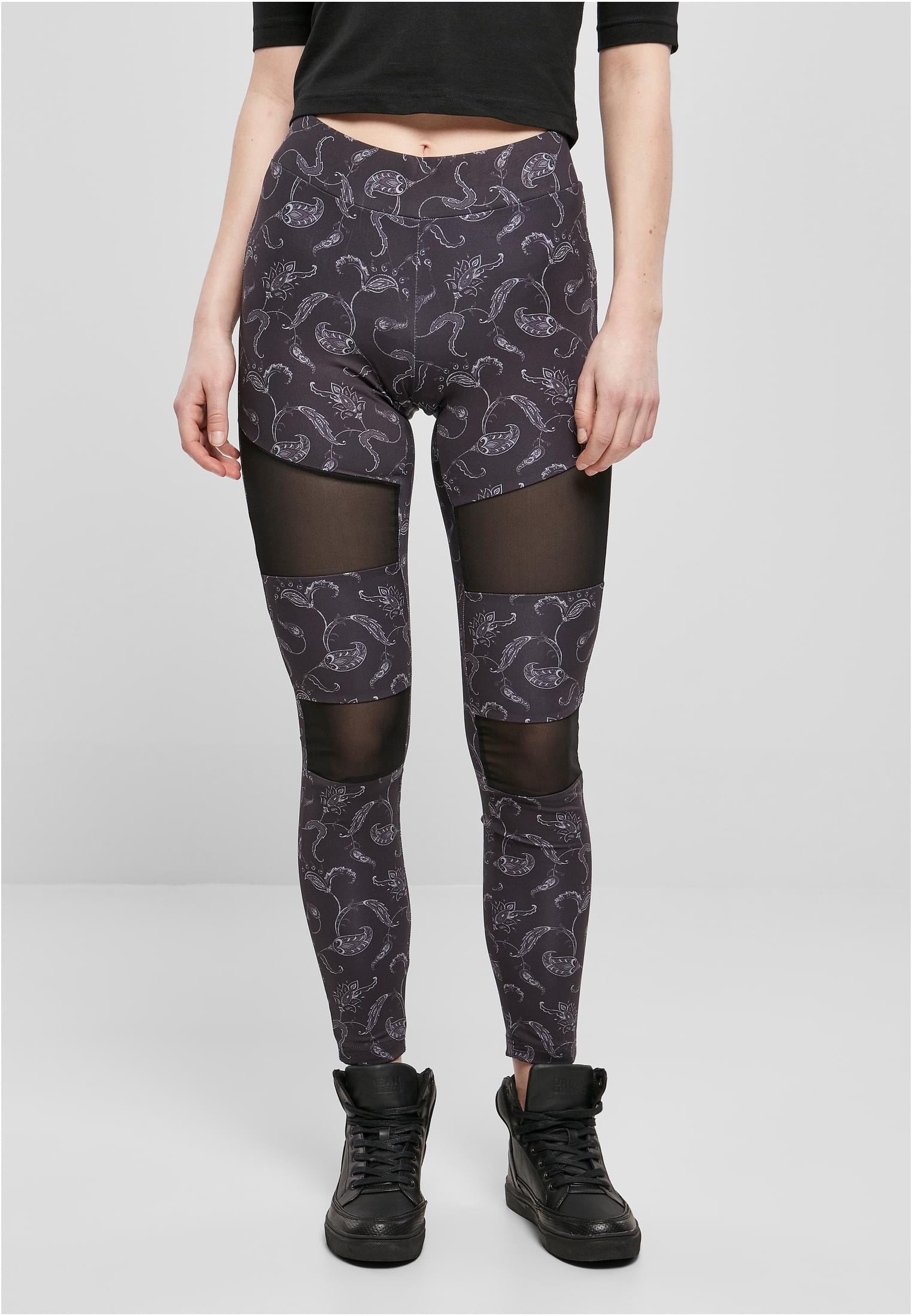 Ladies Tech Mesh AOP Leggings | blackpaisley