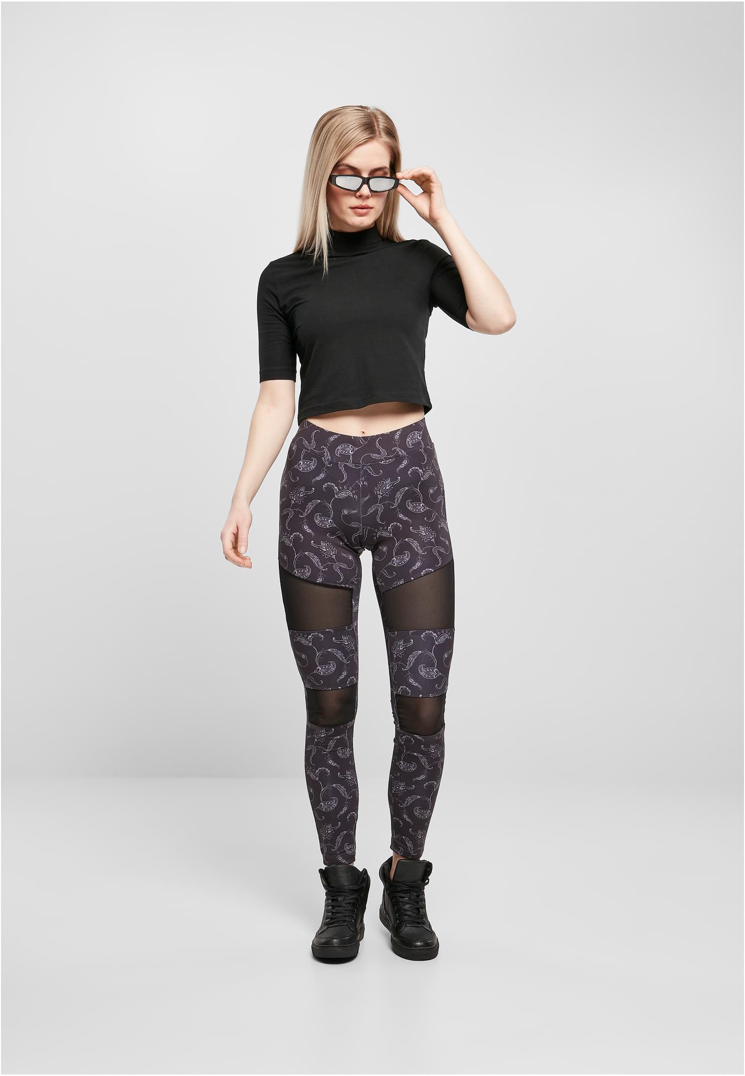 Ladies Tech Mesh AOP Leggings | blackpaisley