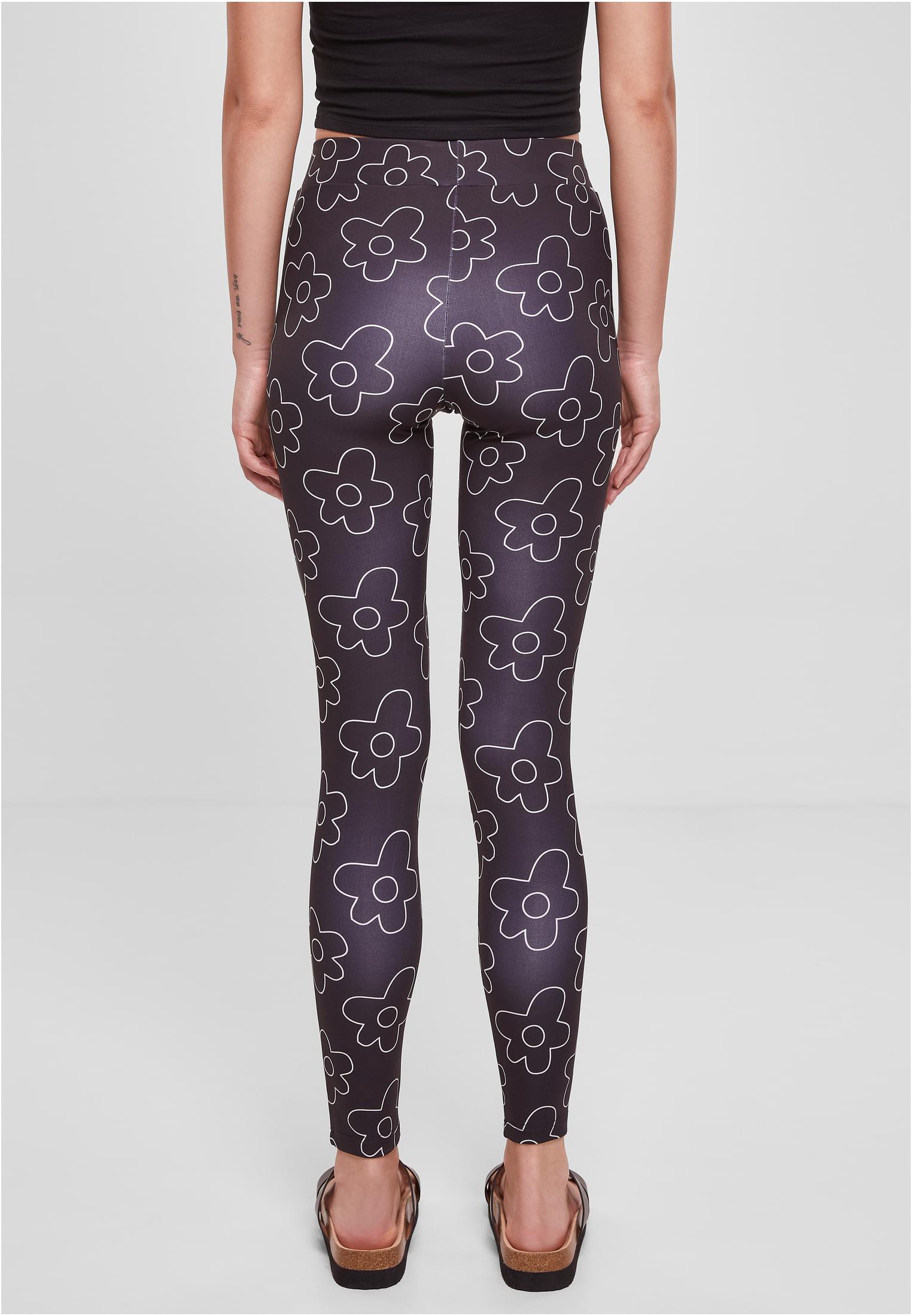 Ladies Tech Mesh AOP Leggings | blackflower