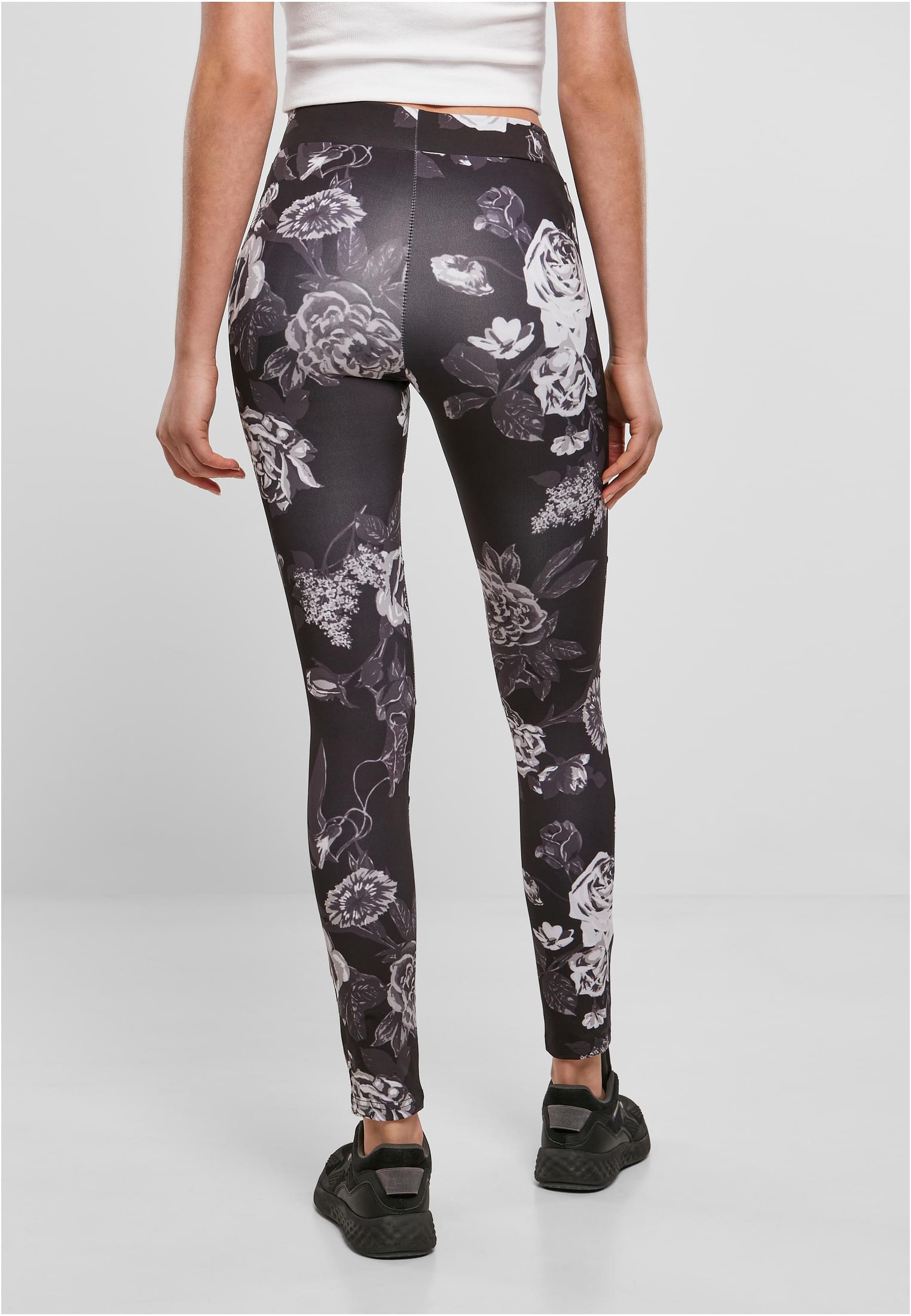 Ladies Tech Mesh AOP Leggings | darkflower