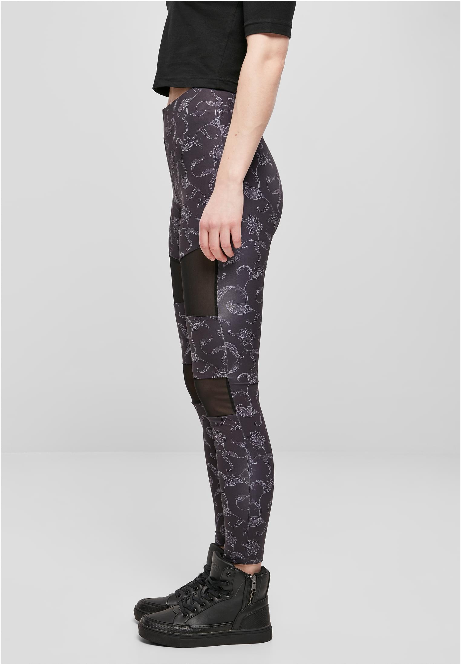 Ladies Tech Mesh AOP Leggings | blackpaisley