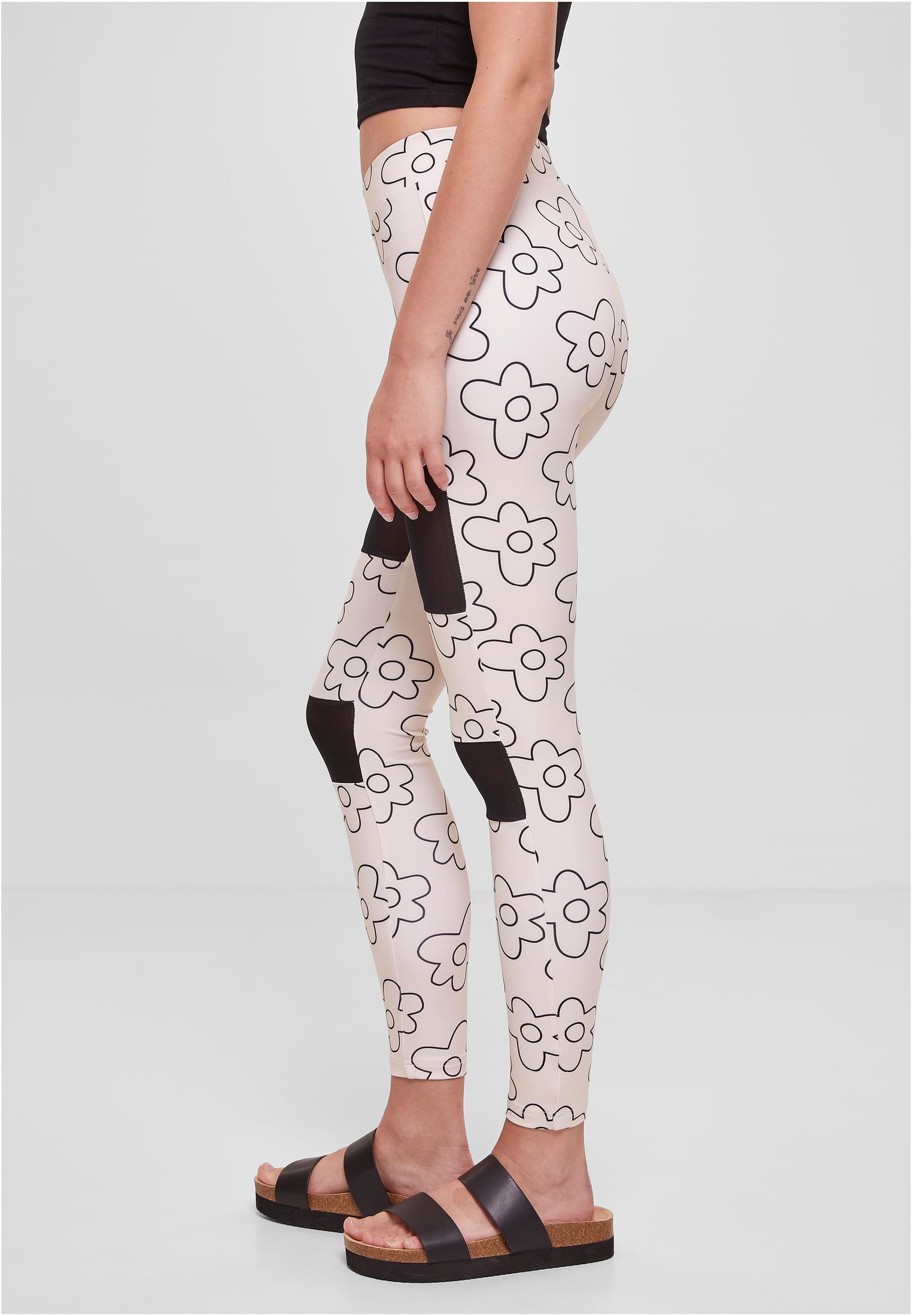 Ladies Tech Mesh AOP Leggings | softseagrassflower