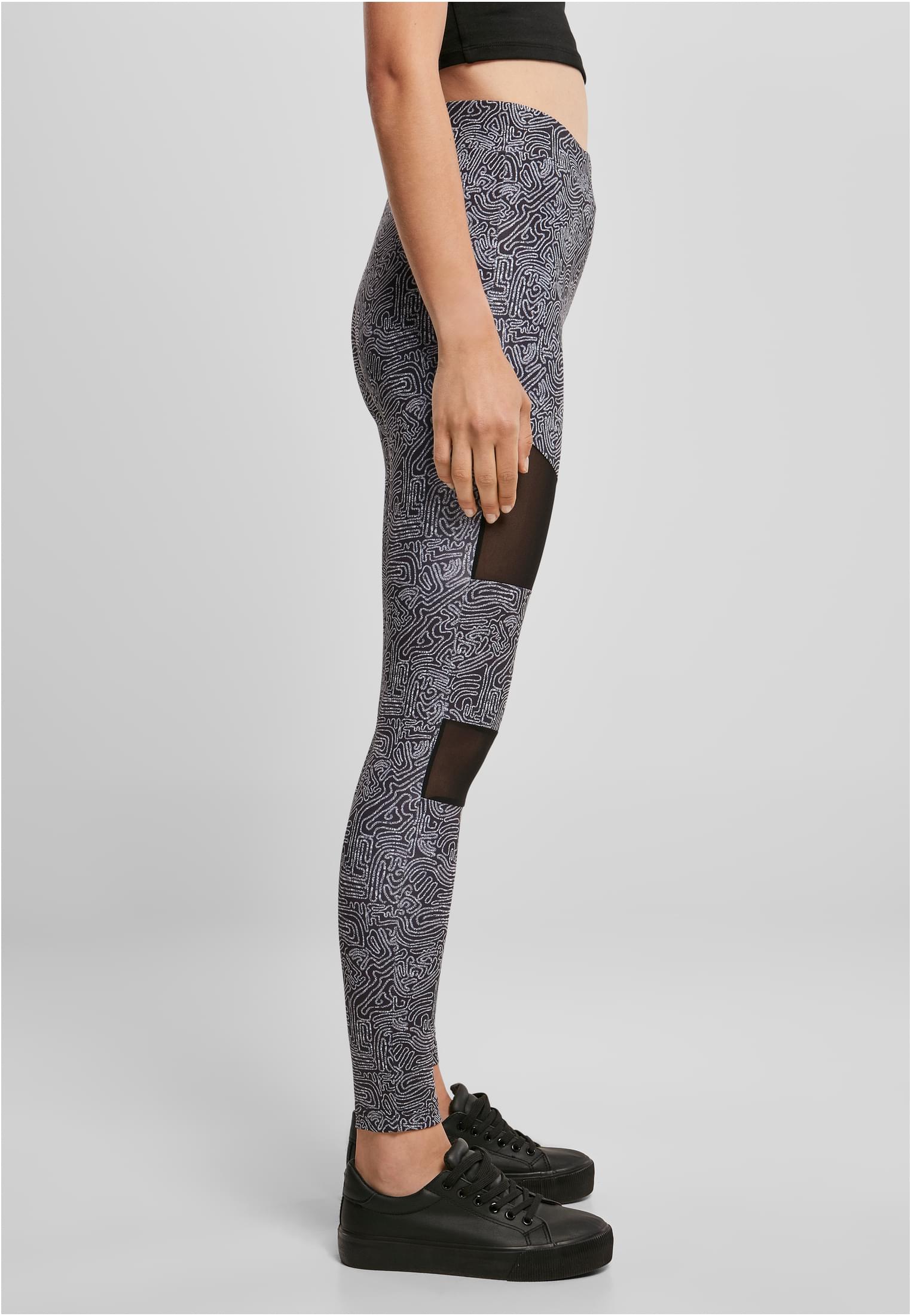 Ladies Tech Mesh AOP Leggings | blackzen