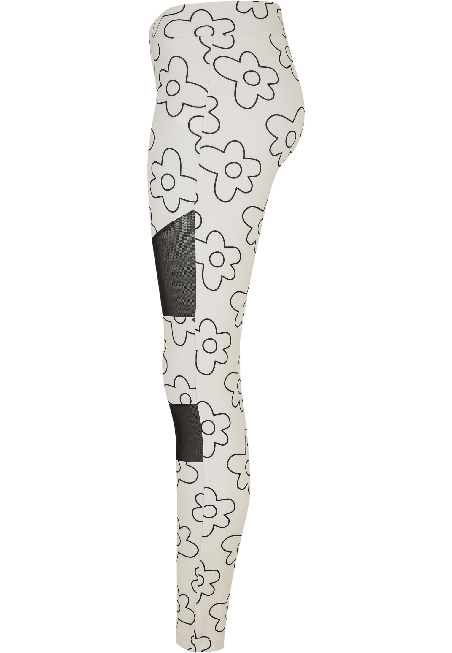 Ladies Tech Mesh AOP Leggings | softseagrassflower