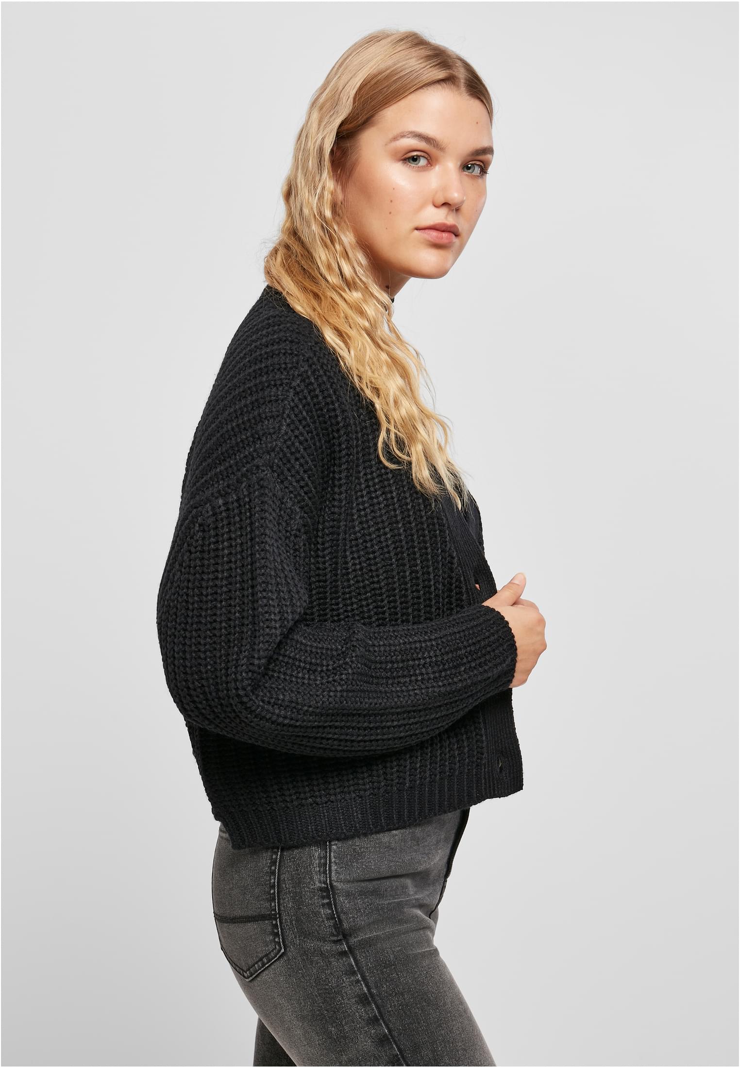 Ladies Oversized Cardigan | black