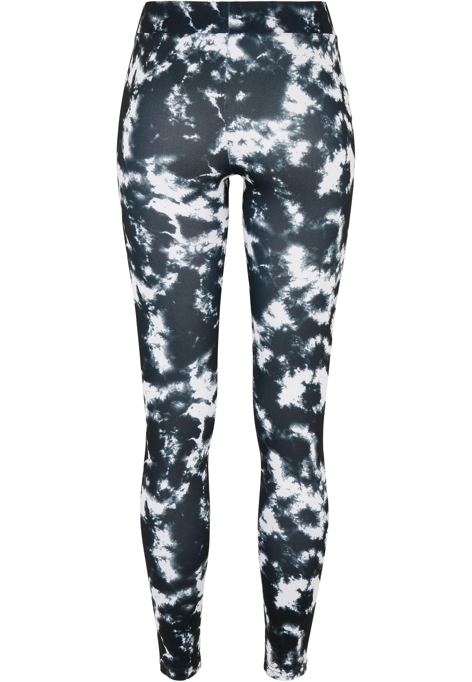 Ladies Tie Dye Leggings | black/white