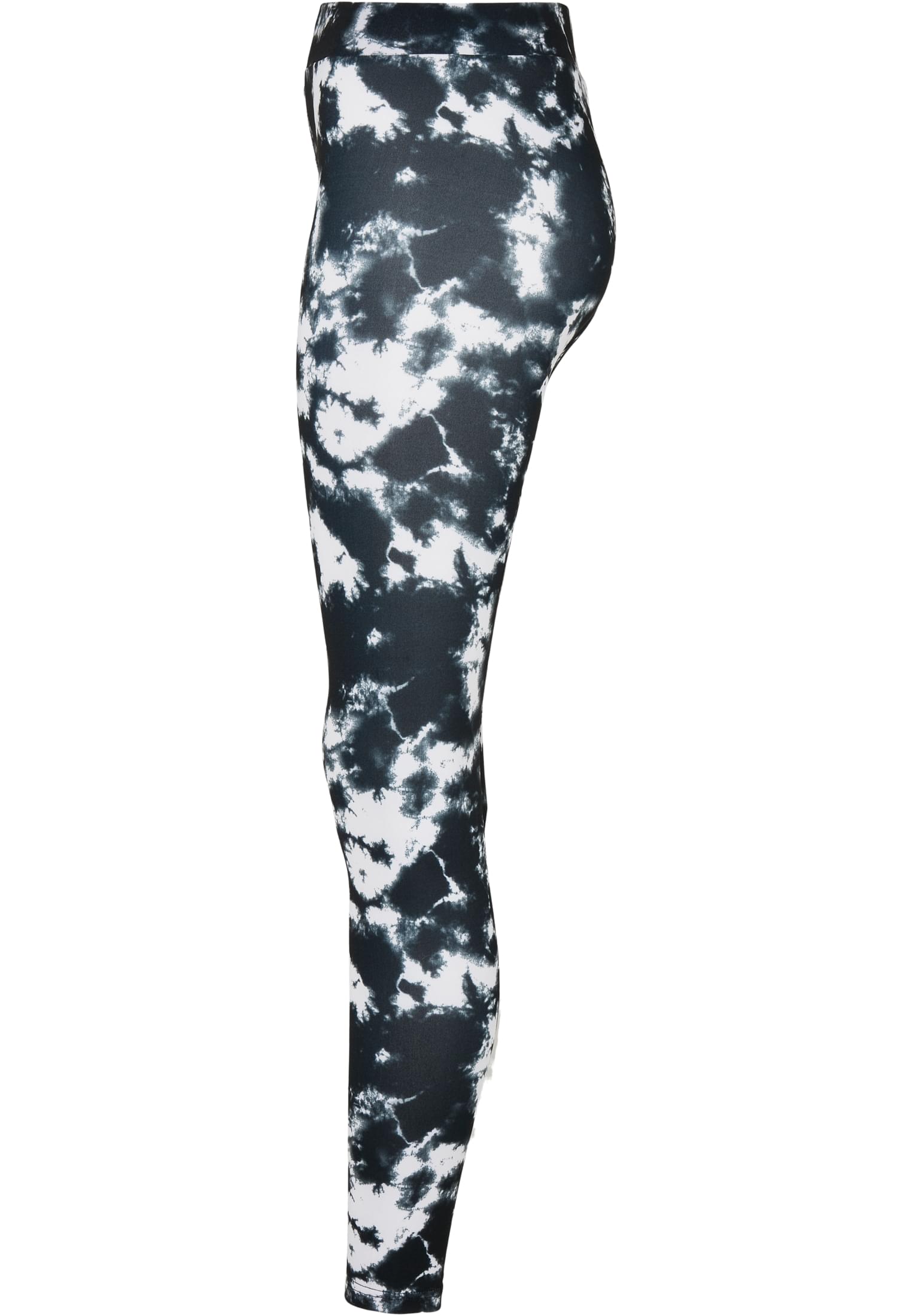 Ladies Tie Dye Leggings | black/white