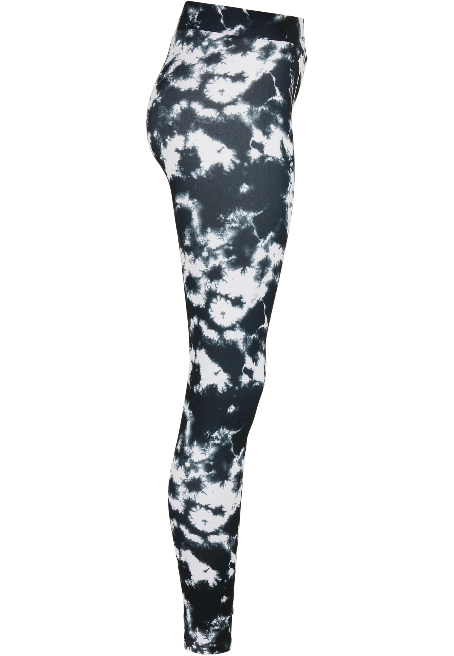 Ladies Tie Dye Leggings | black/white