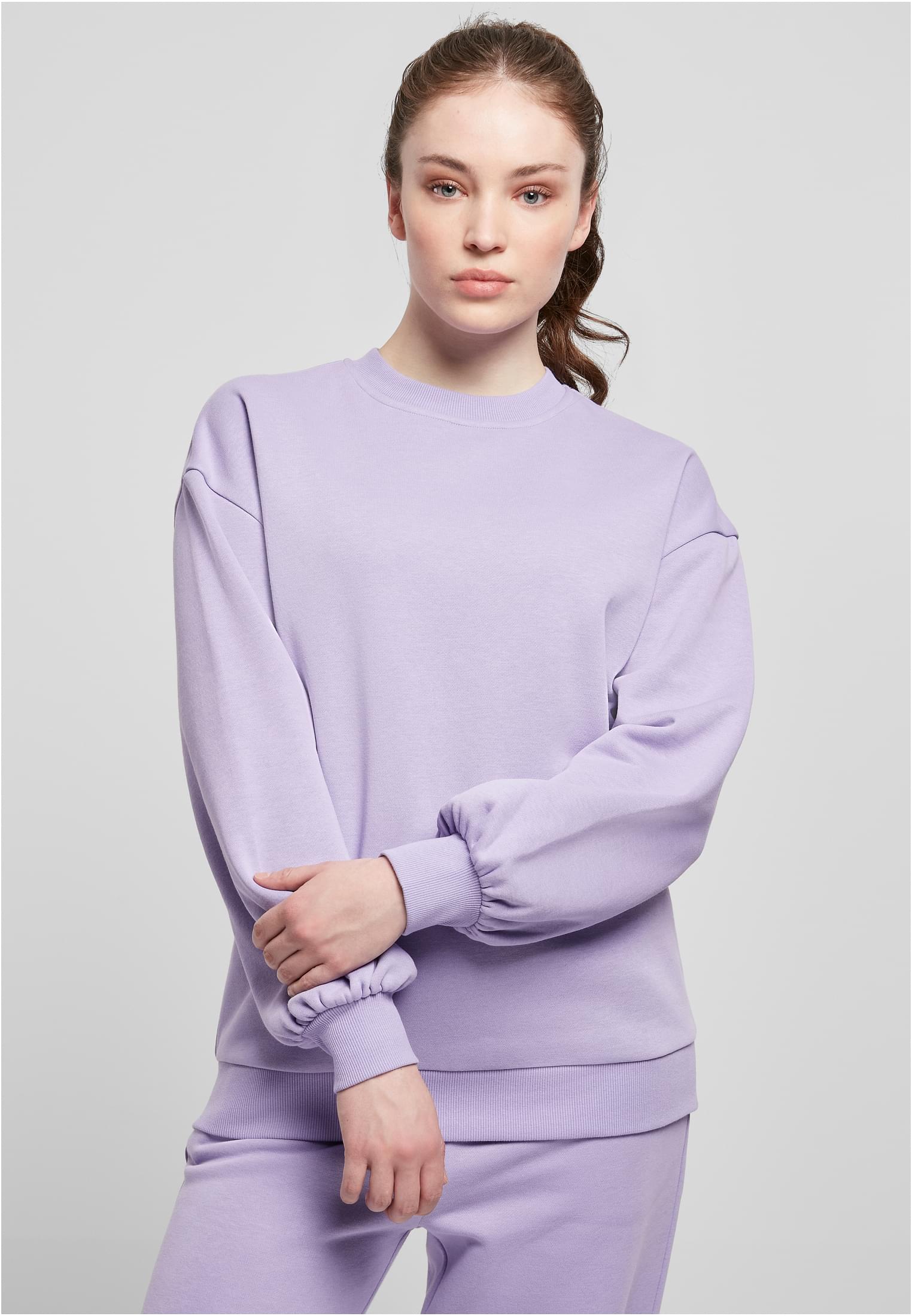 Ladies Organic Oversized Crew | lavender