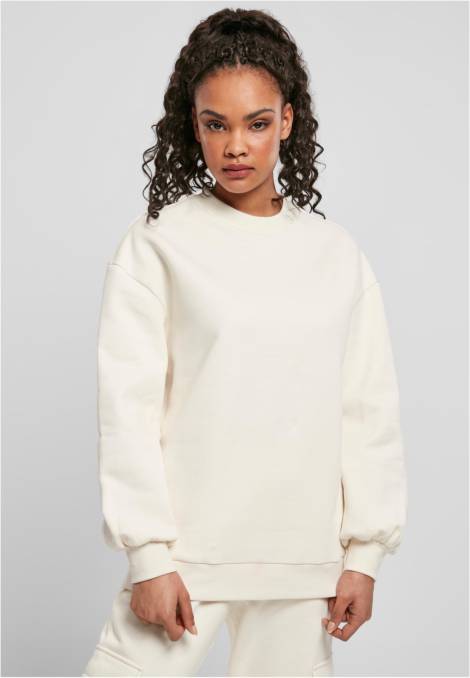 Ladies Organic Oversized Crew | whitesand