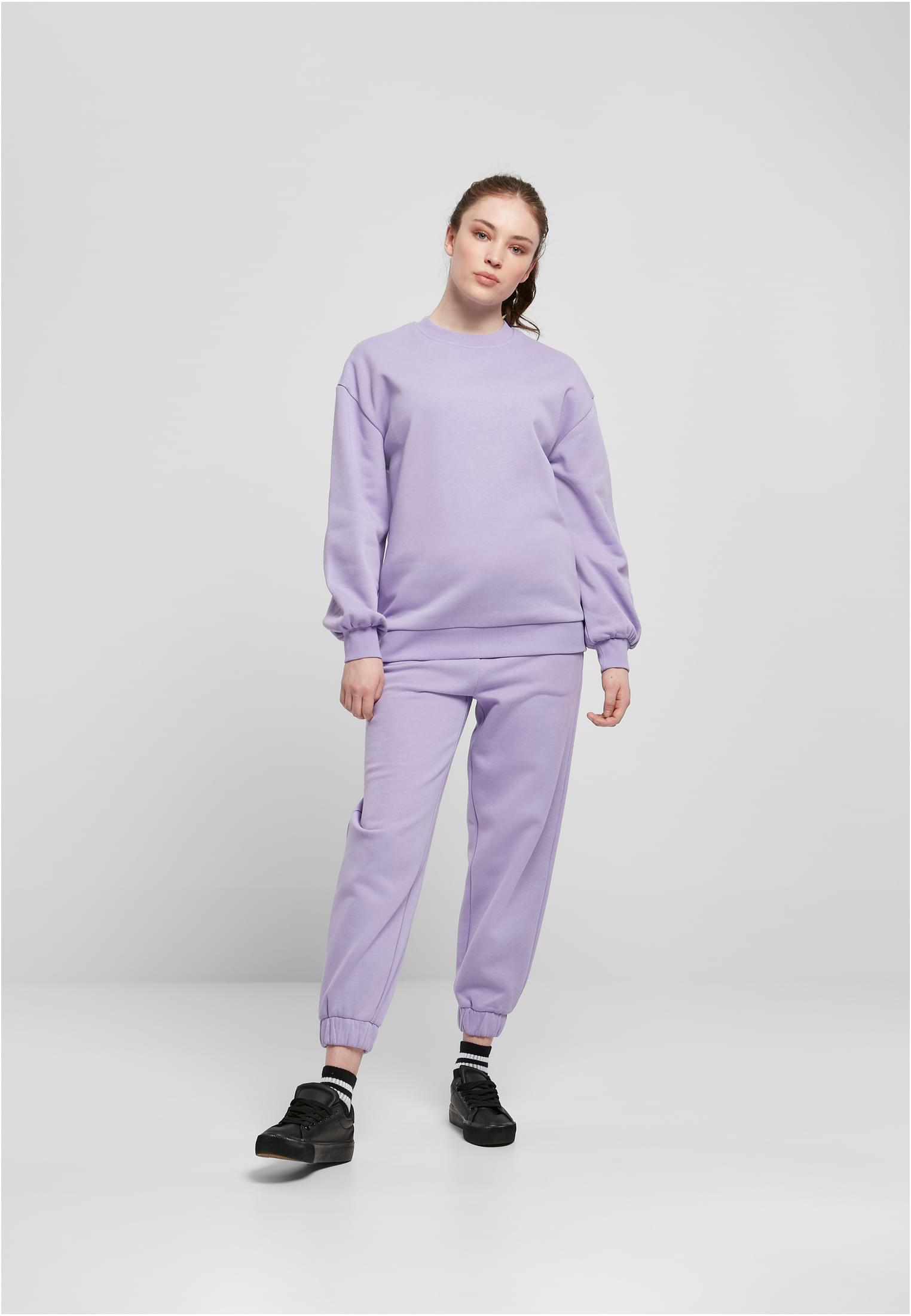 Ladies Organic Oversized Crew | lavender