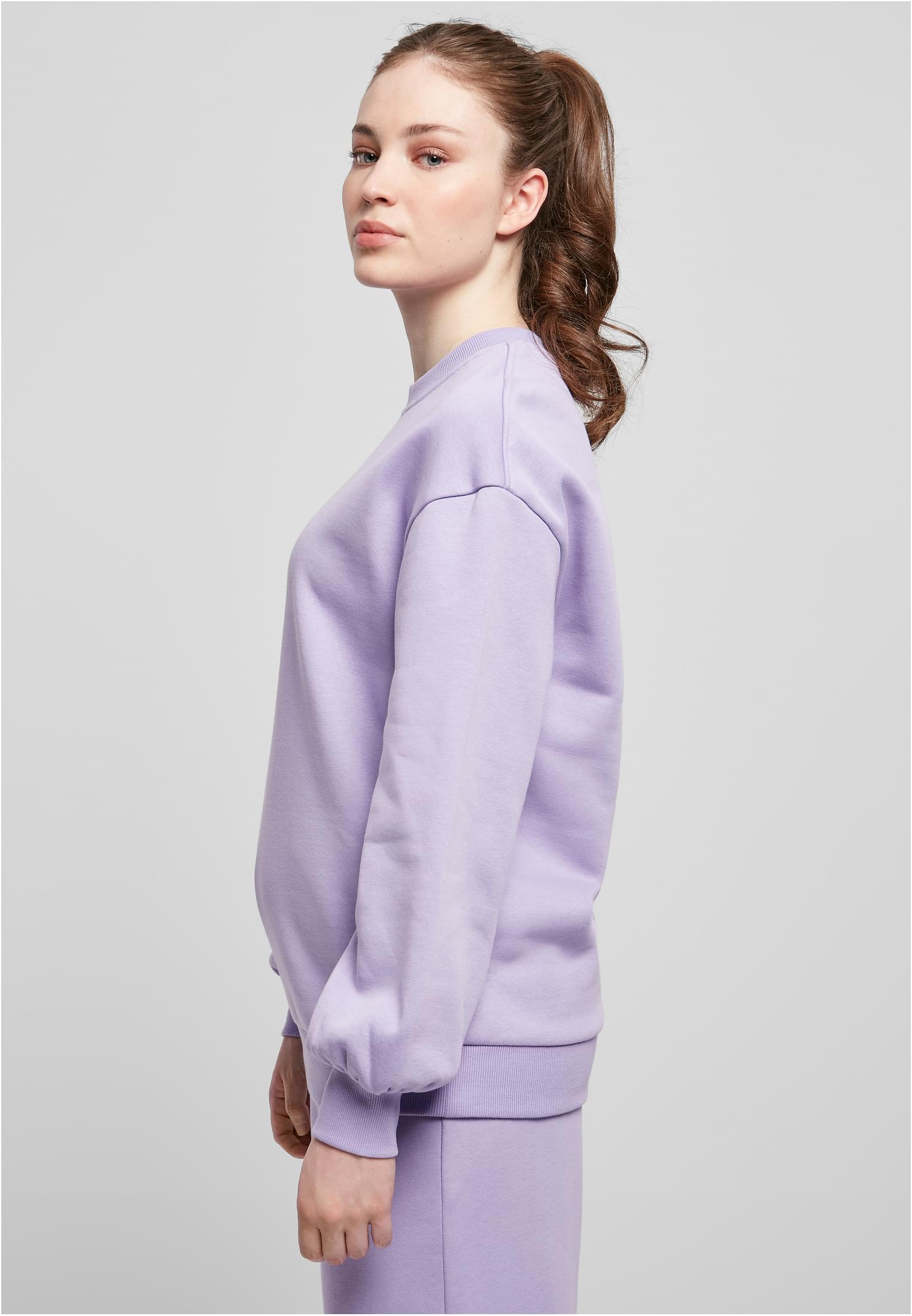 Ladies Organic Oversized Crew | lavender