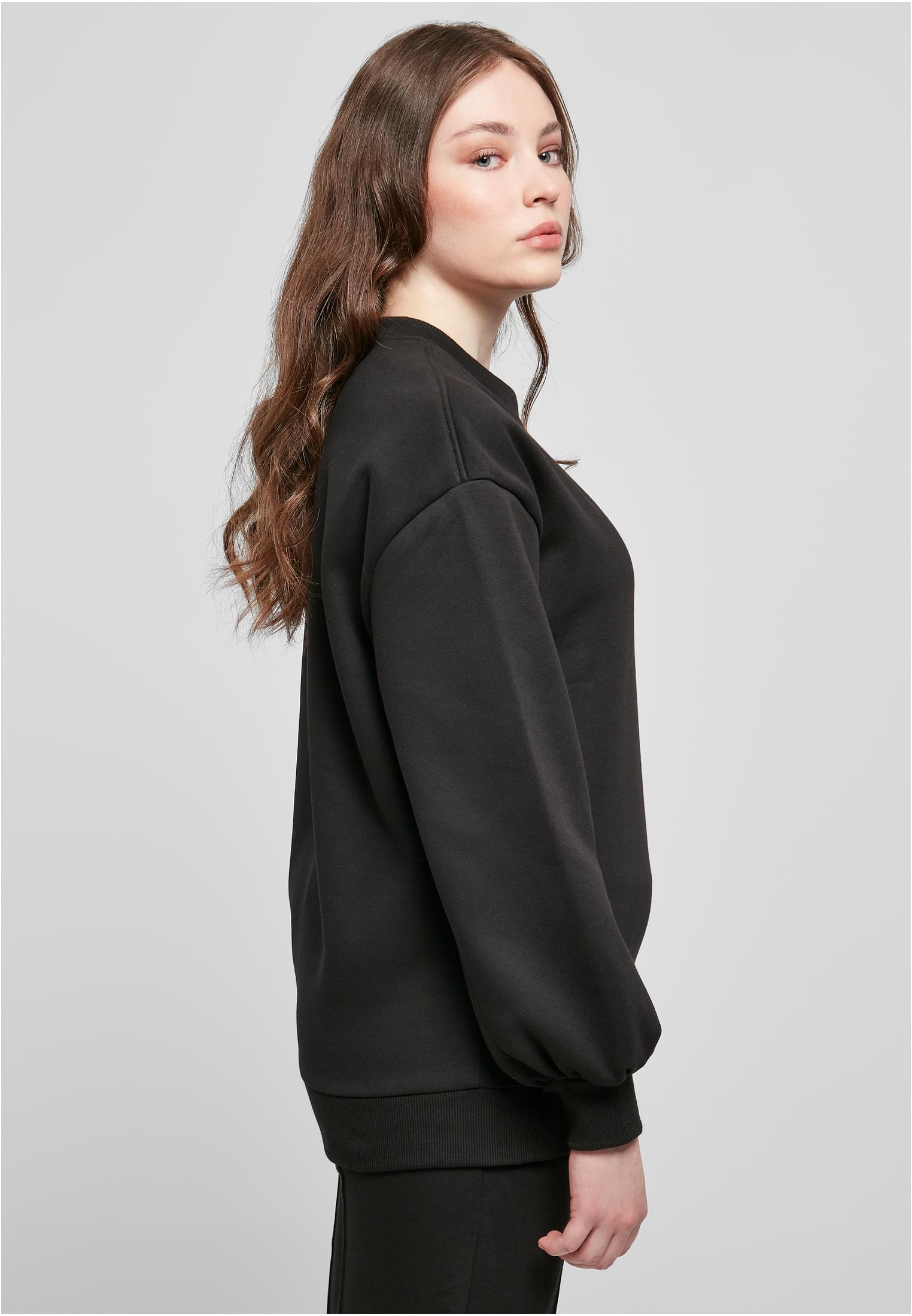 Ladies Organic Oversized Crew | black