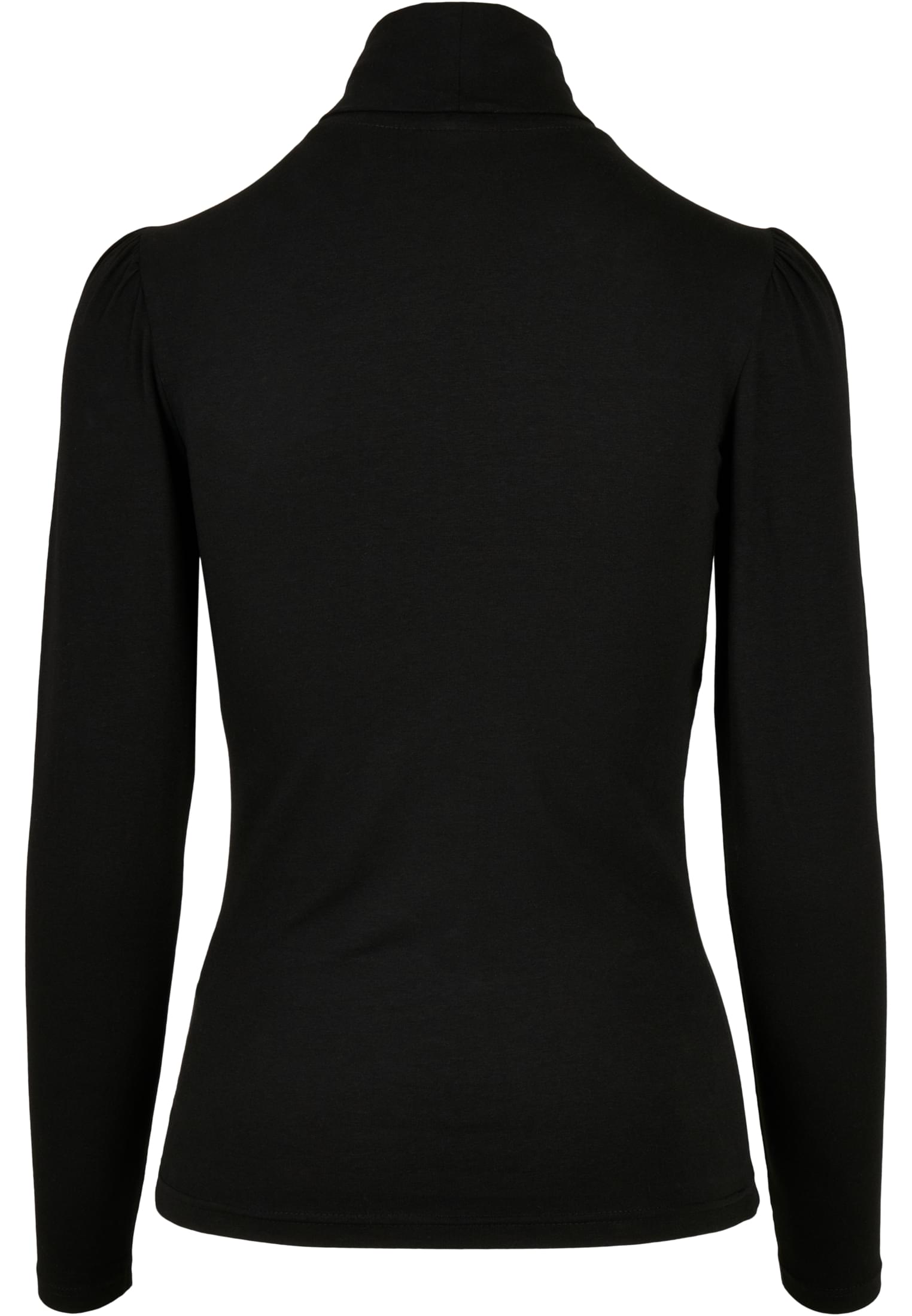 Ladies Puffer Sleeve Turtleneck L/S | black