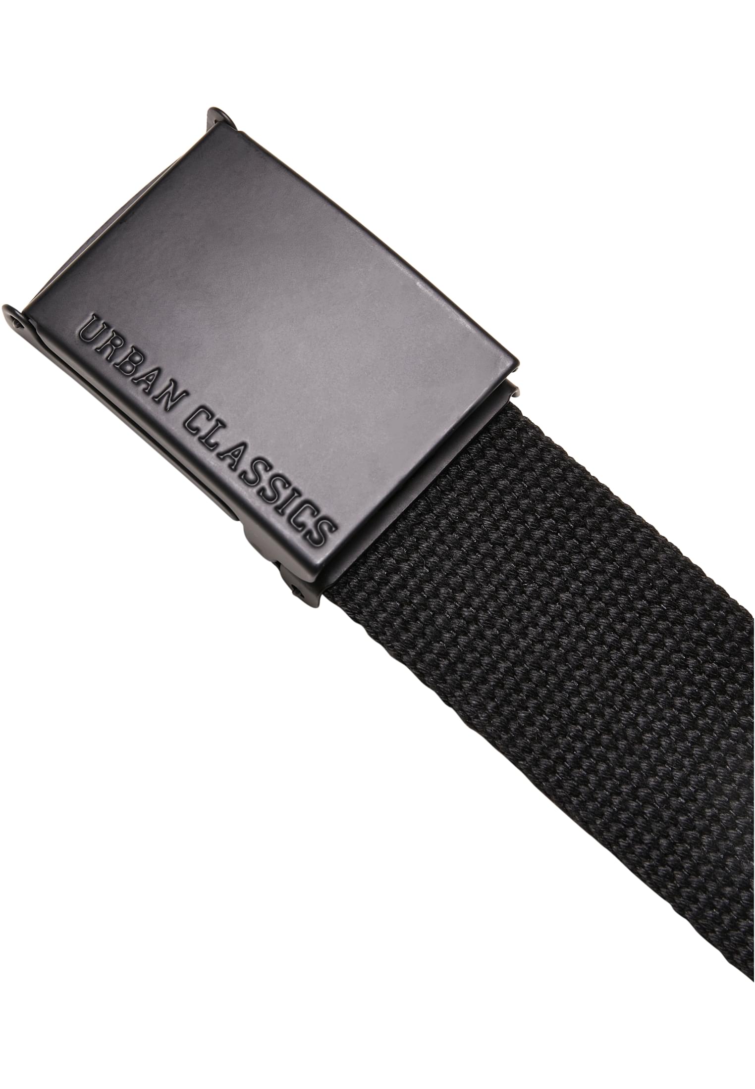 Coloured Buckle Canvas Belt | black