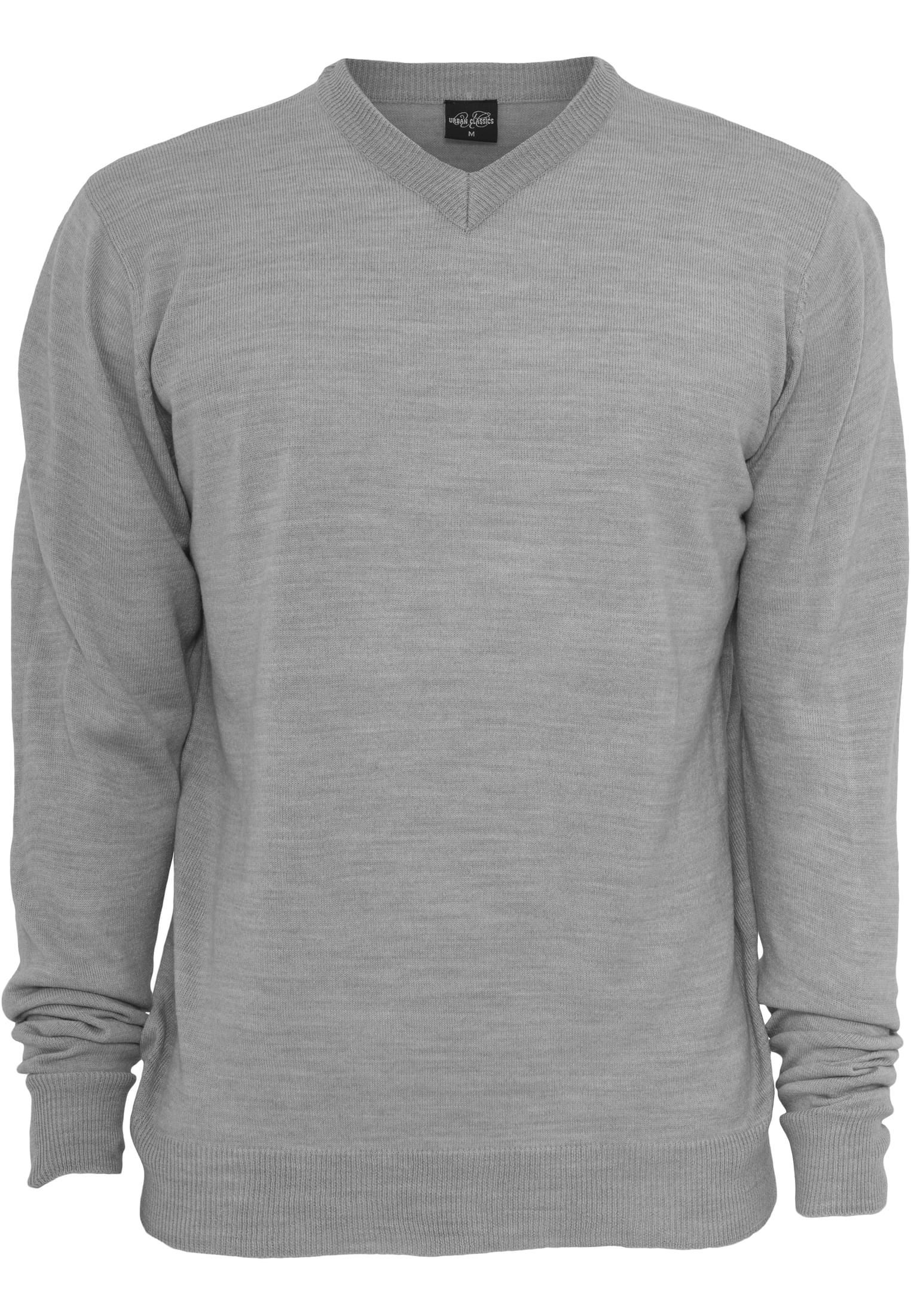 Knitted V-Neck | grey