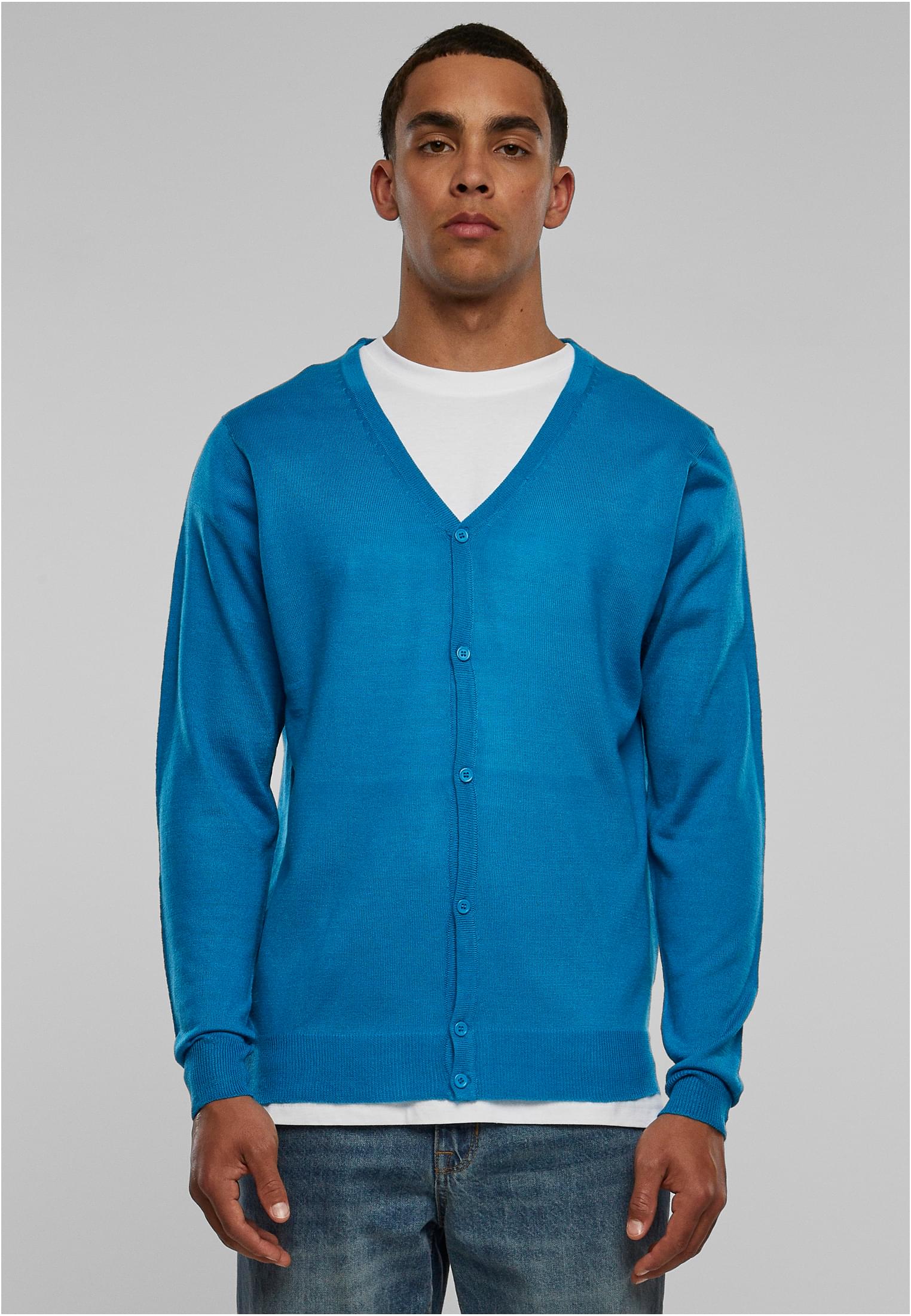 Knitted Cardigan | turquoise