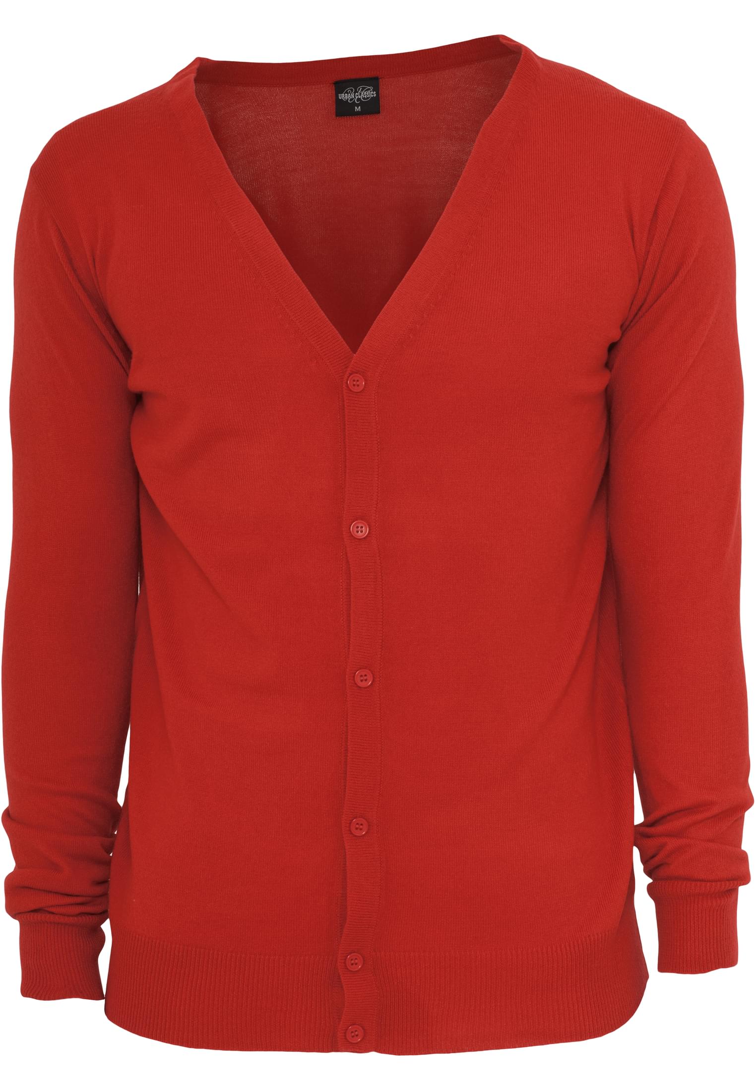 Knitted Cardigan | red