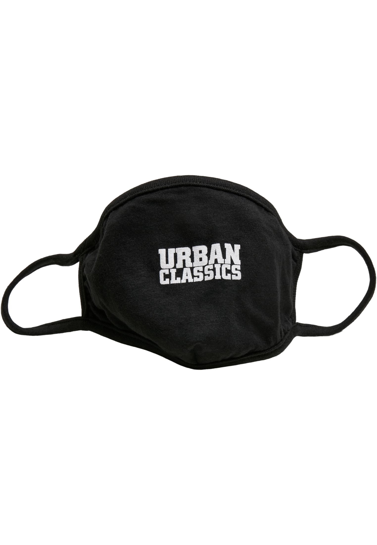 Urban Classics Cotton Face Mask 2-Pack | black/white+black/grey