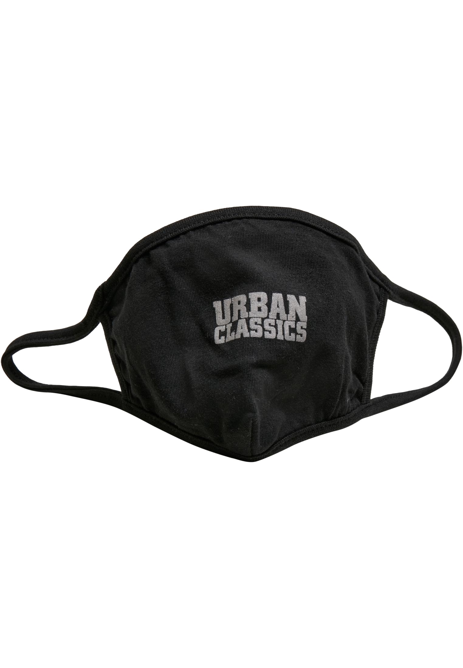 Urban Classics Cotton Face Mask 2-Pack | black/white+black/grey