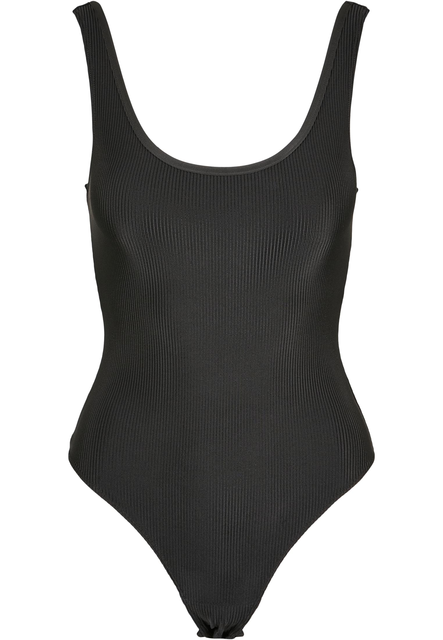 Ladies Shiny Rib Body | black