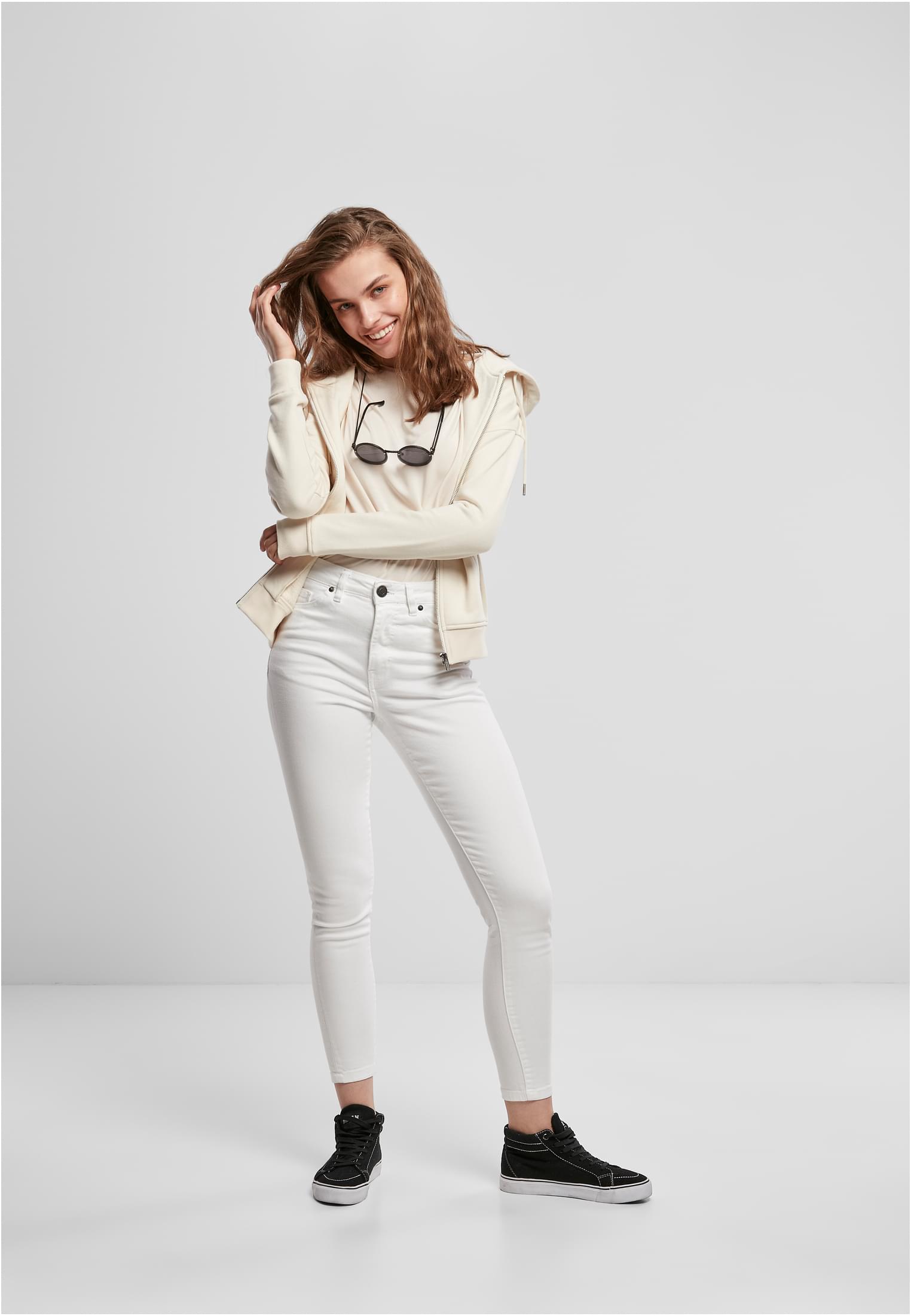 Ladies Organic Terry Zip Hoody | whitesand