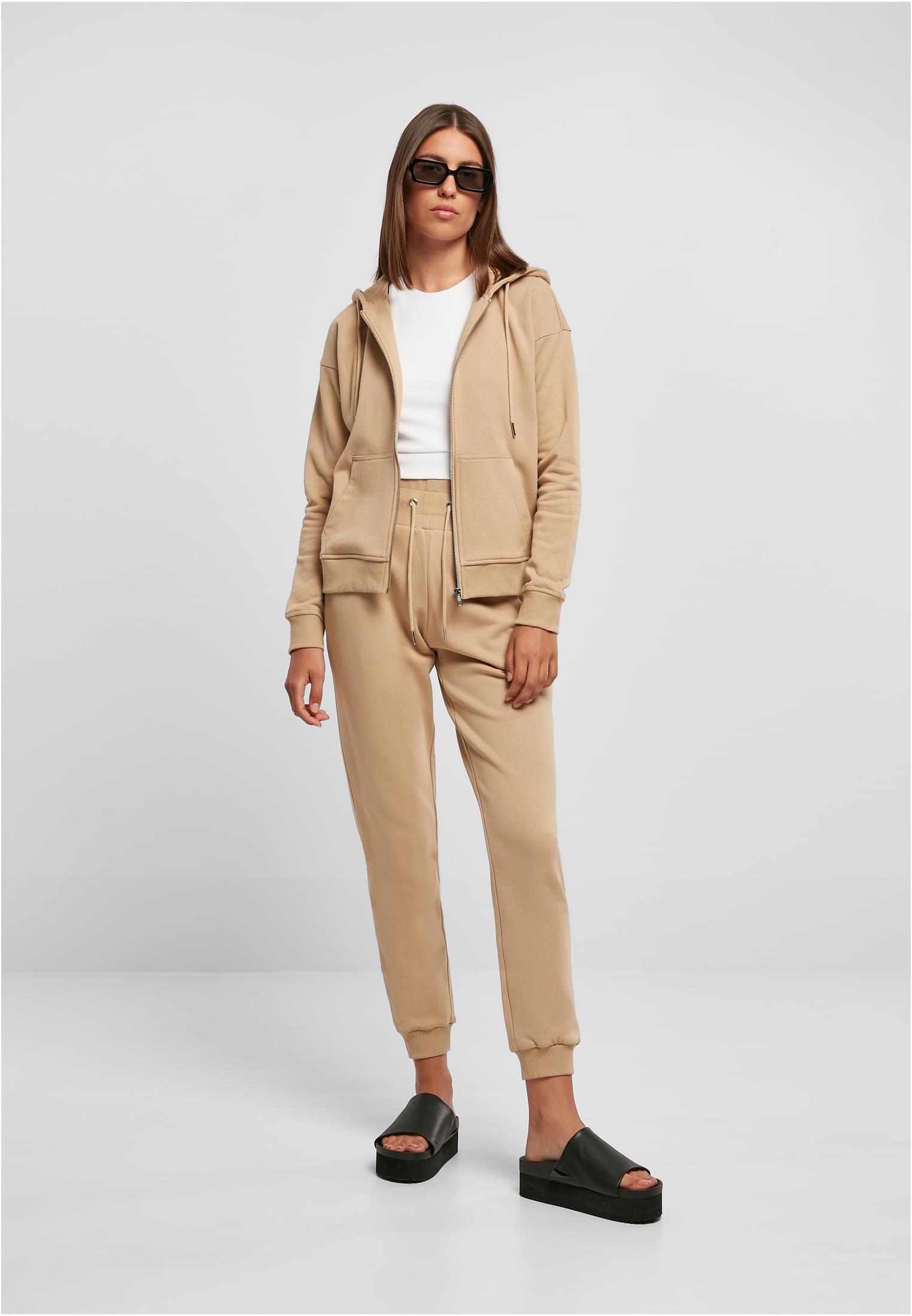 Ladies Organic Terry Zip Hoody | unionbeige