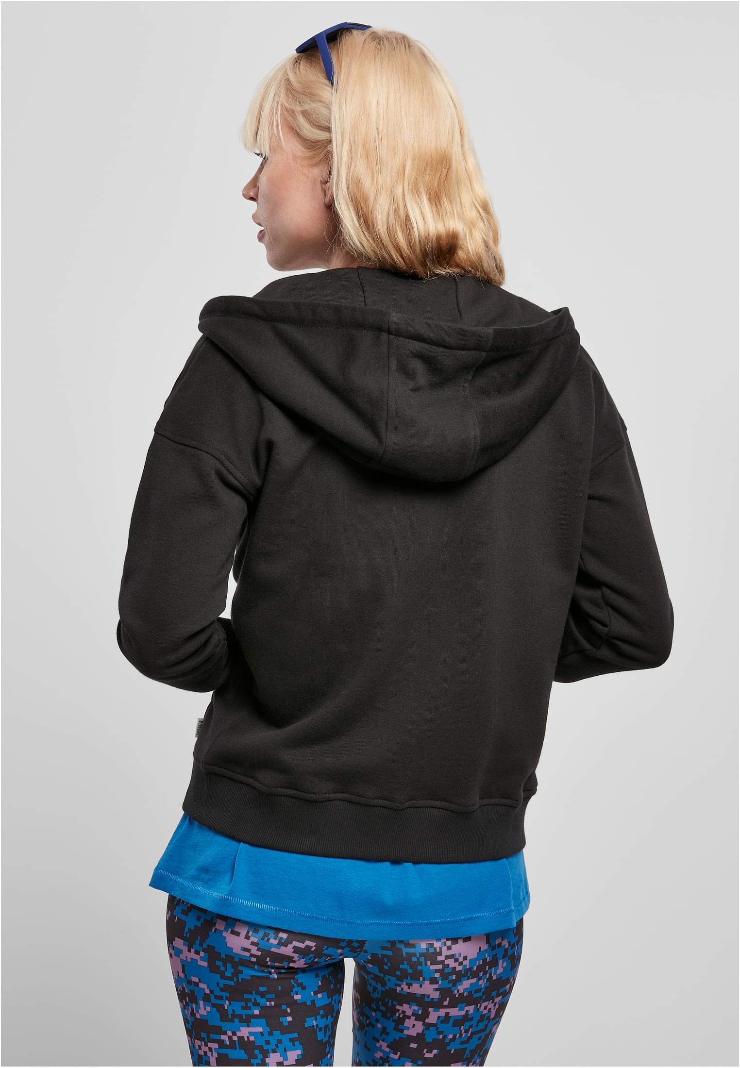 Ladies Organic Terry Zip Hoody | black