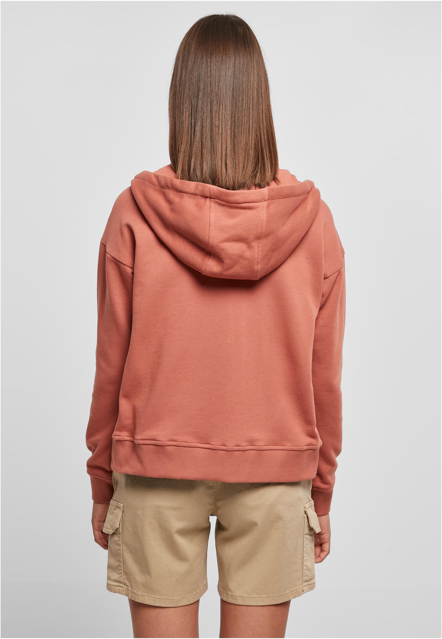 Ladies Organic Terry Zip Hoody | terracotta