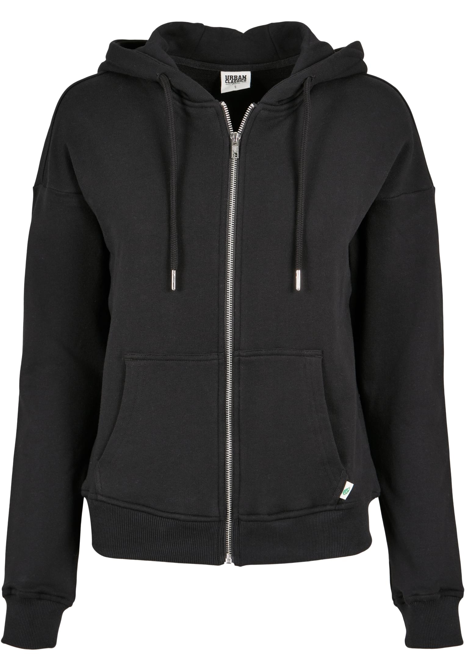 Ladies Organic Terry Zip Hoody | black