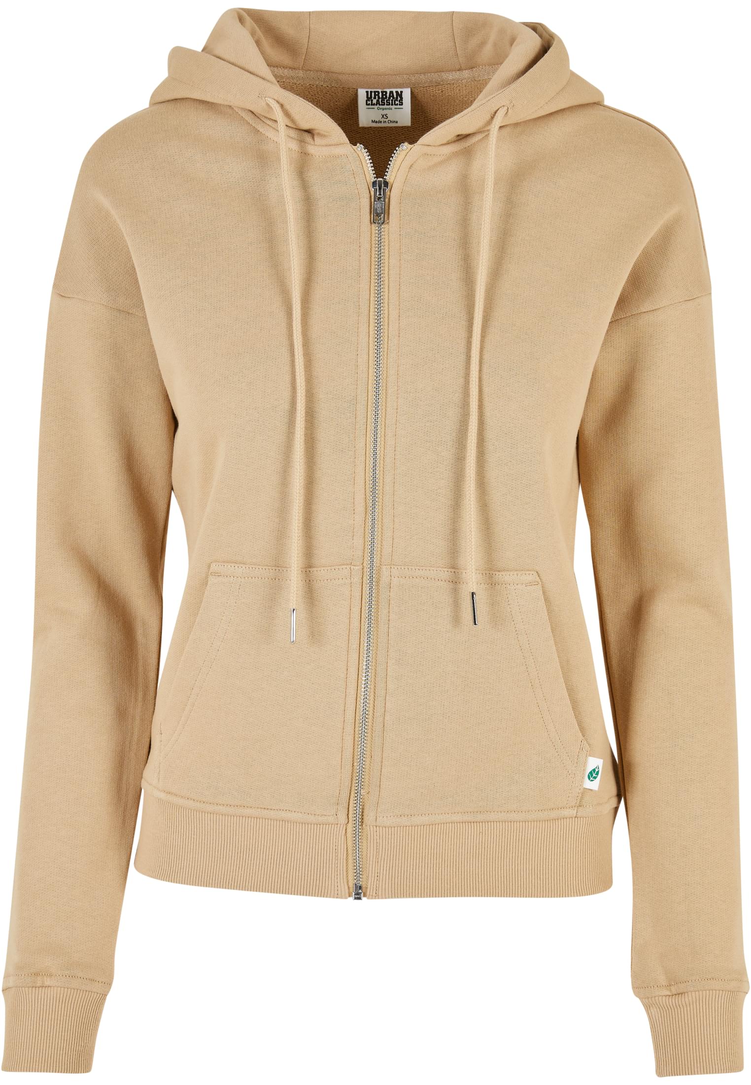 Ladies Organic Terry Zip Hoody | unionbeige