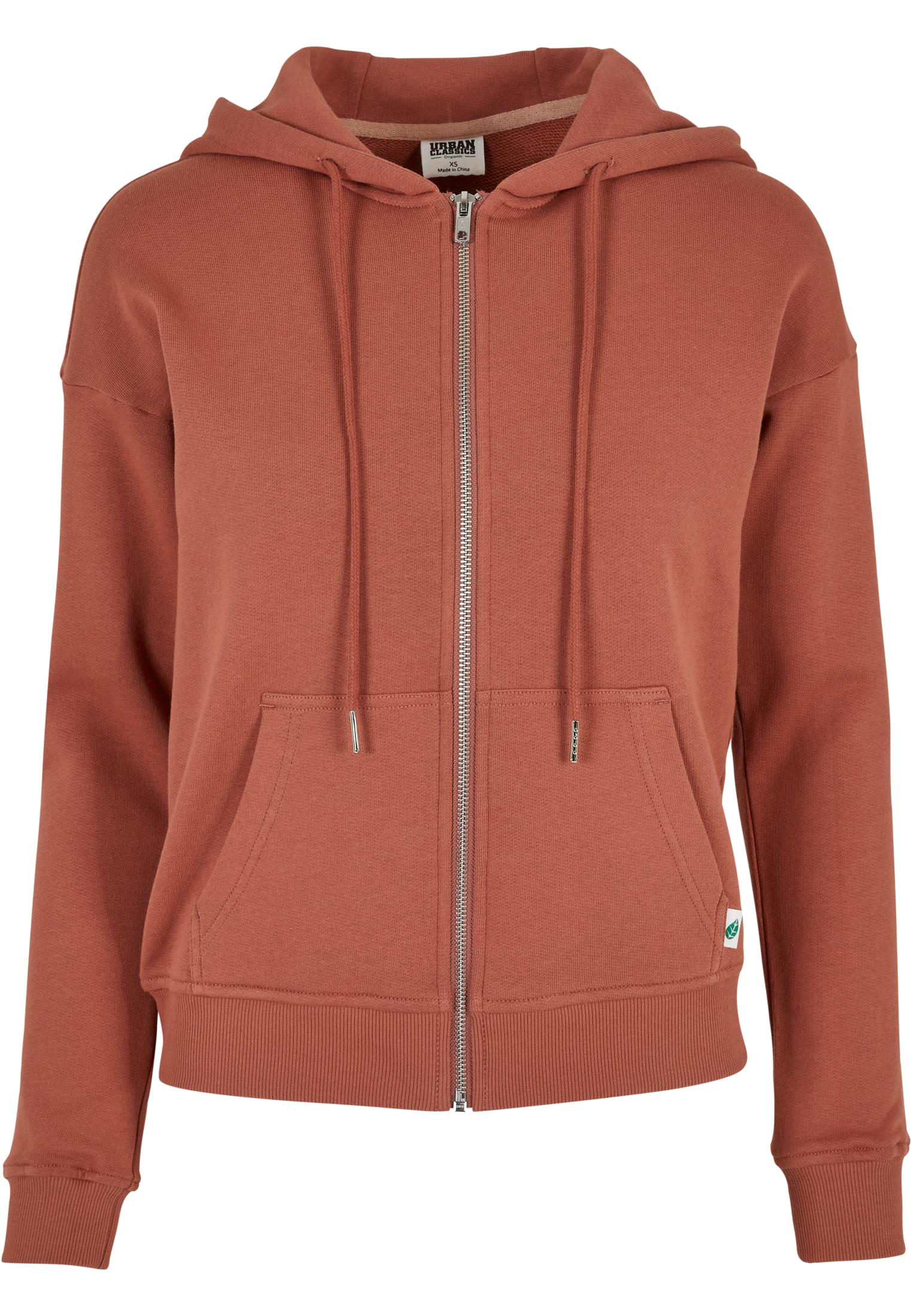 Ladies Organic Terry Zip Hoody | terracotta