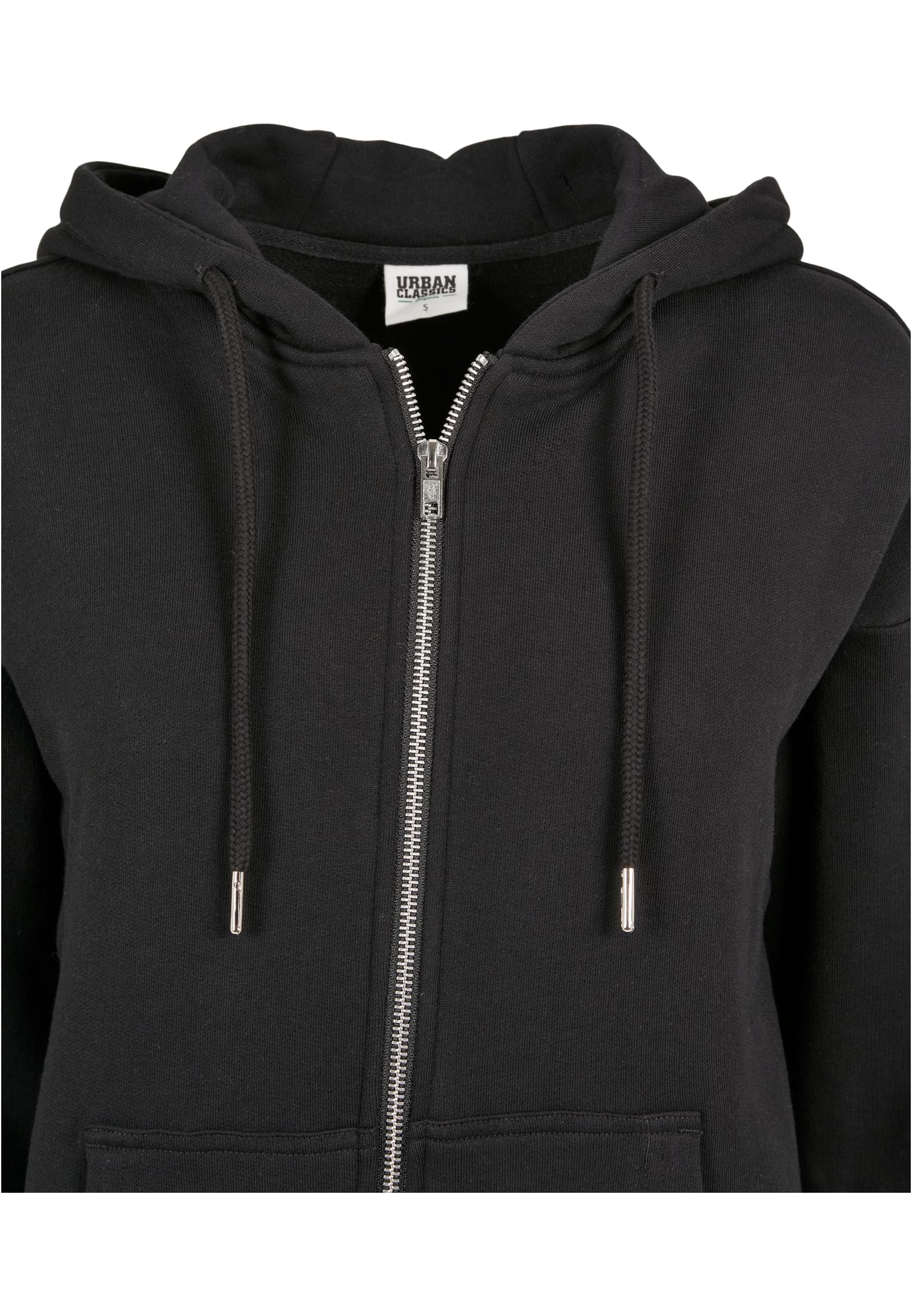 Ladies Organic Terry Zip Hoody | black