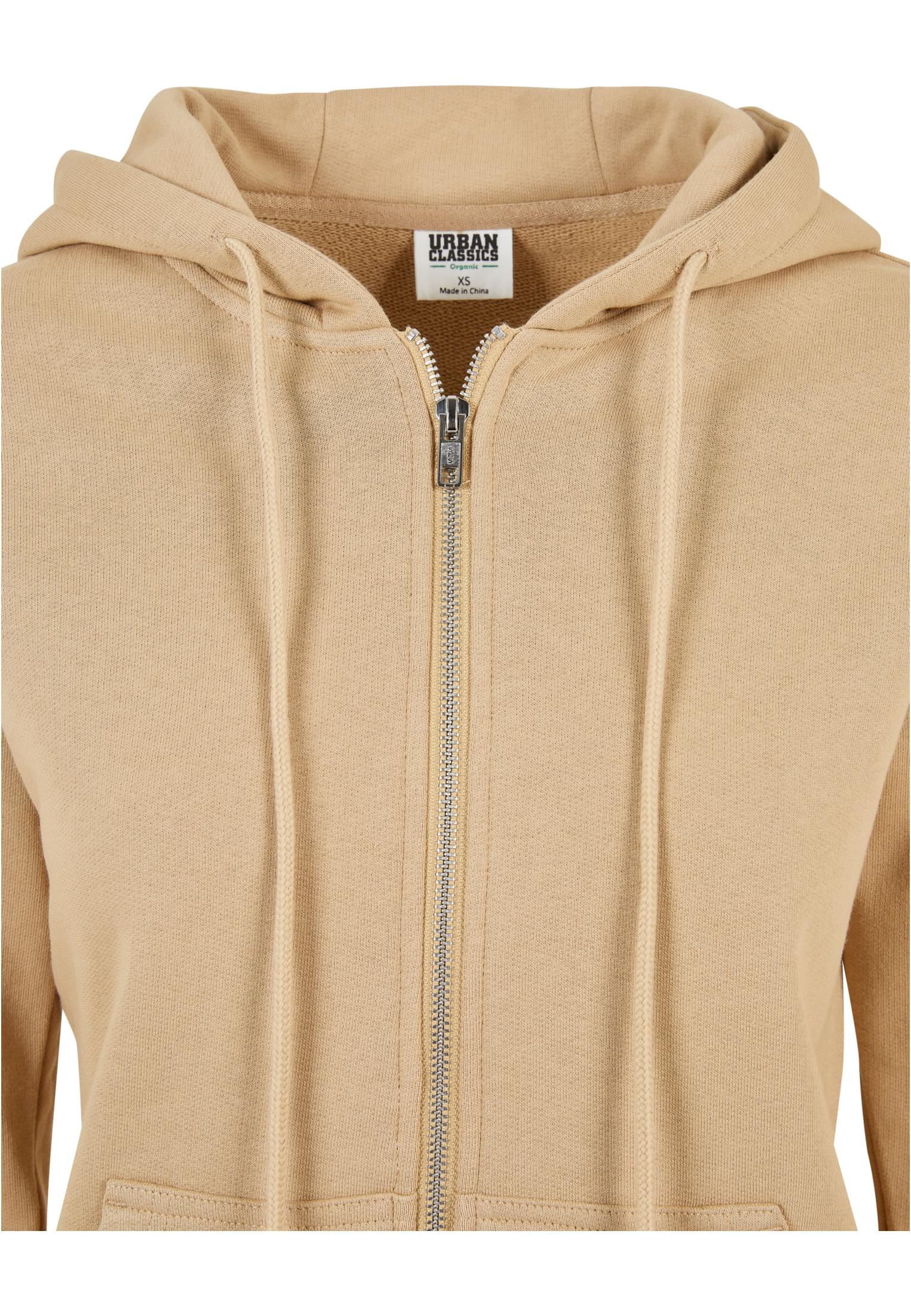 Ladies Organic Terry Zip Hoody | unionbeige