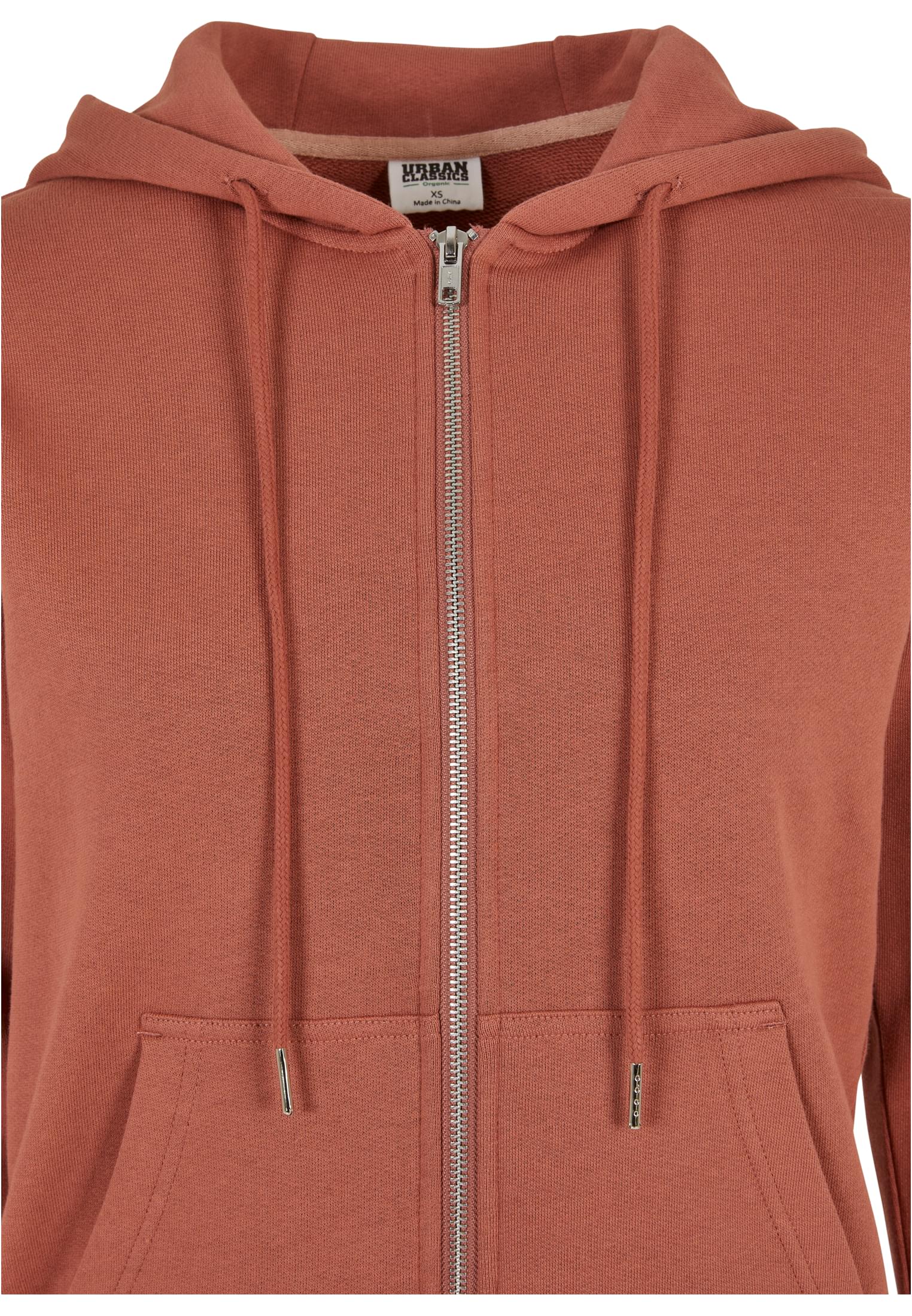 Ladies Organic Terry Zip Hoody | terracotta