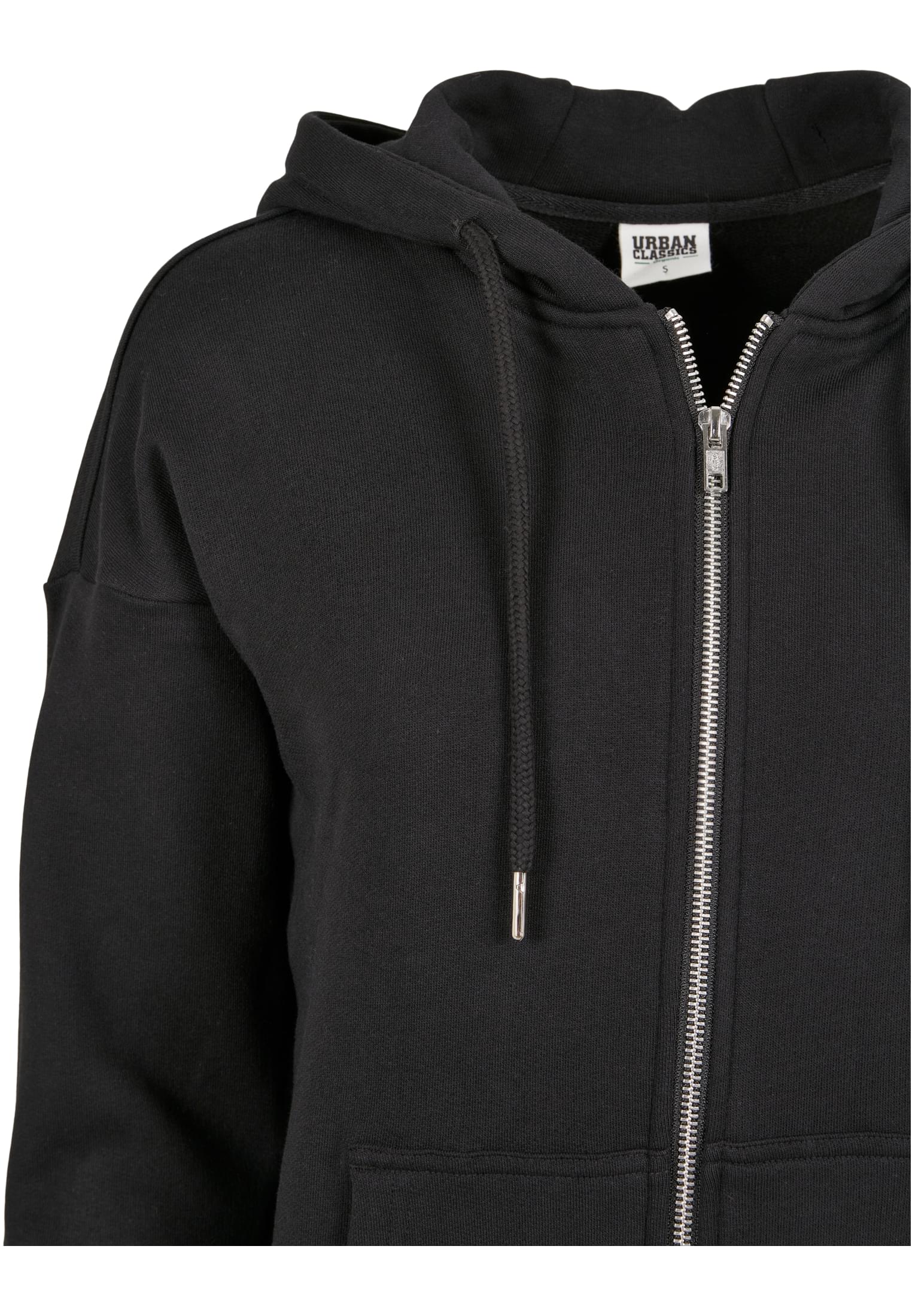 Ladies Organic Terry Zip Hoody | black