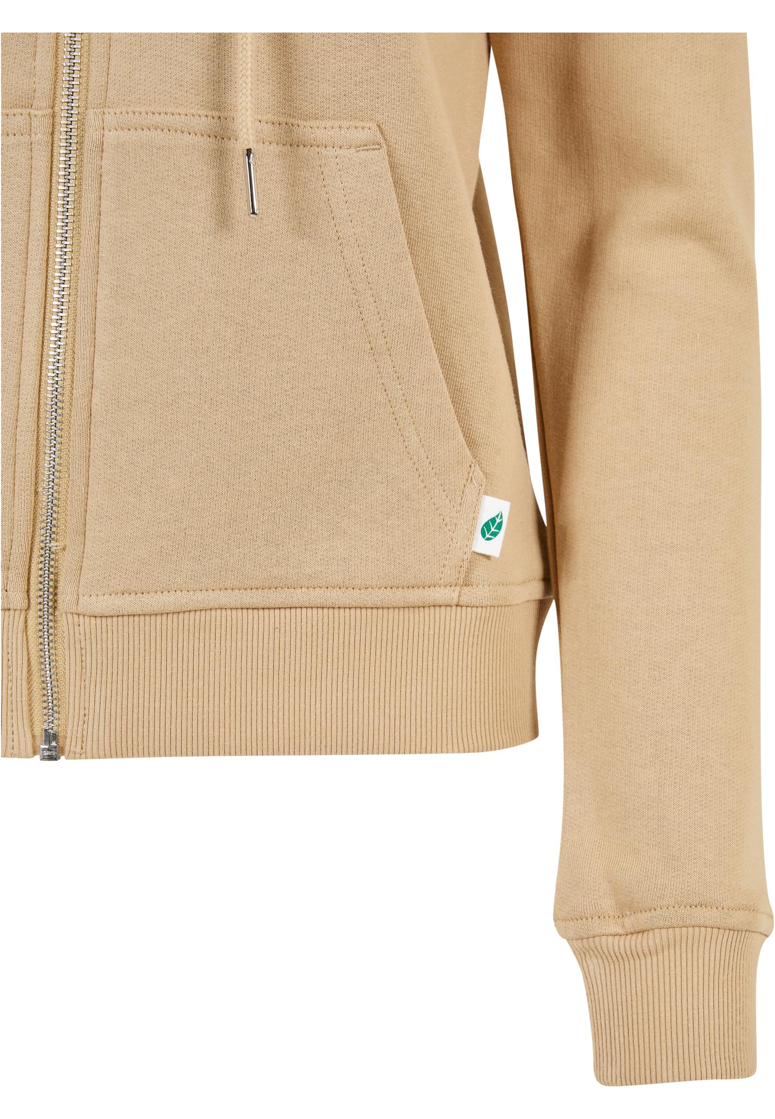 Ladies Organic Terry Zip Hoody | unionbeige